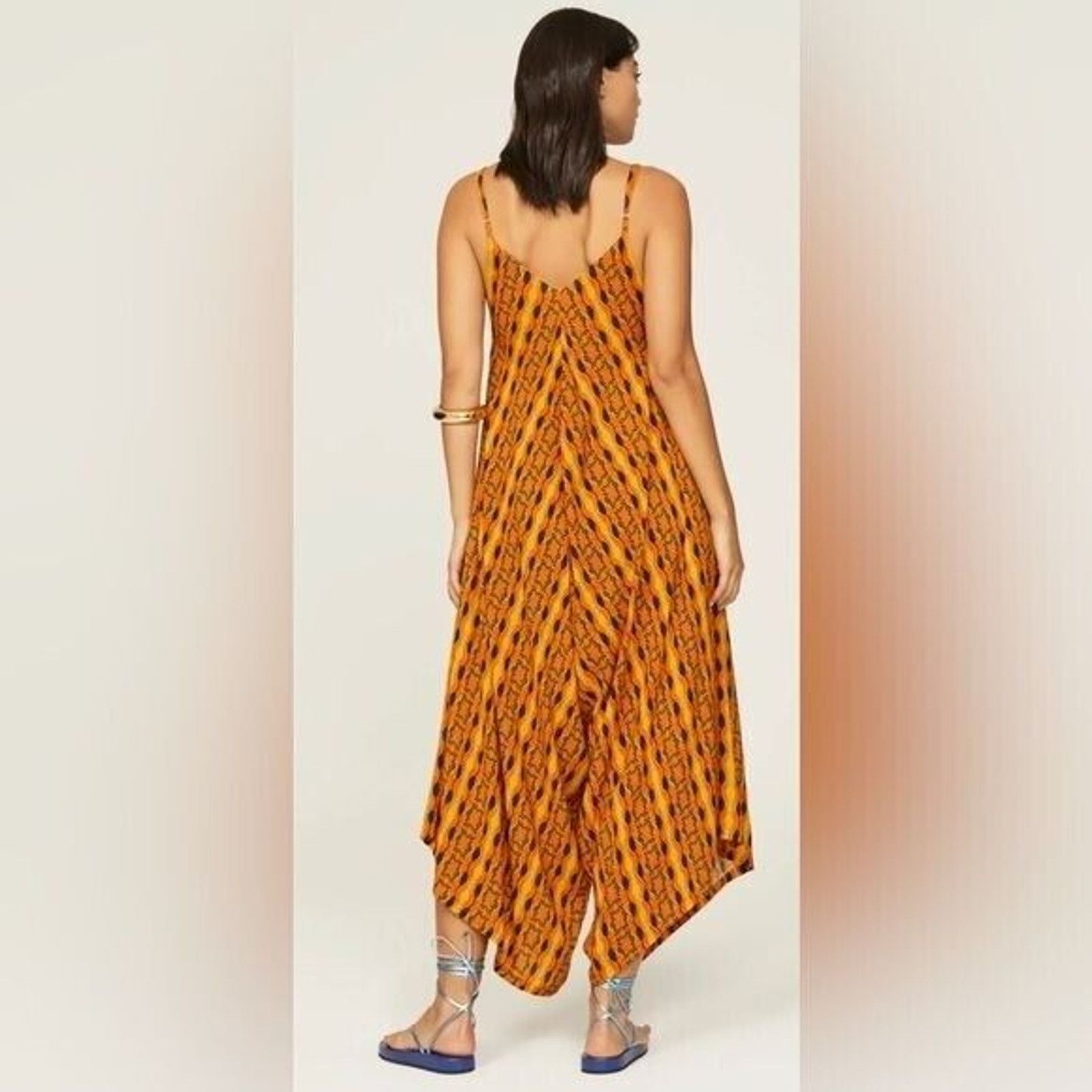 Other RTR KahindoKano Jumpsuit Orange/Mustard Wide Leg Sz XL Size 36" / US 14 / IT 50 - 3 Thumbnail
