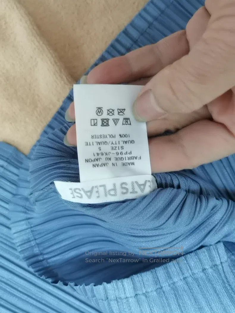 Issey Miyake Issey Miyake Haze Blue Cropped Top Size XXL / US 16-18 / IT 52-54 - 3 Thumbnail