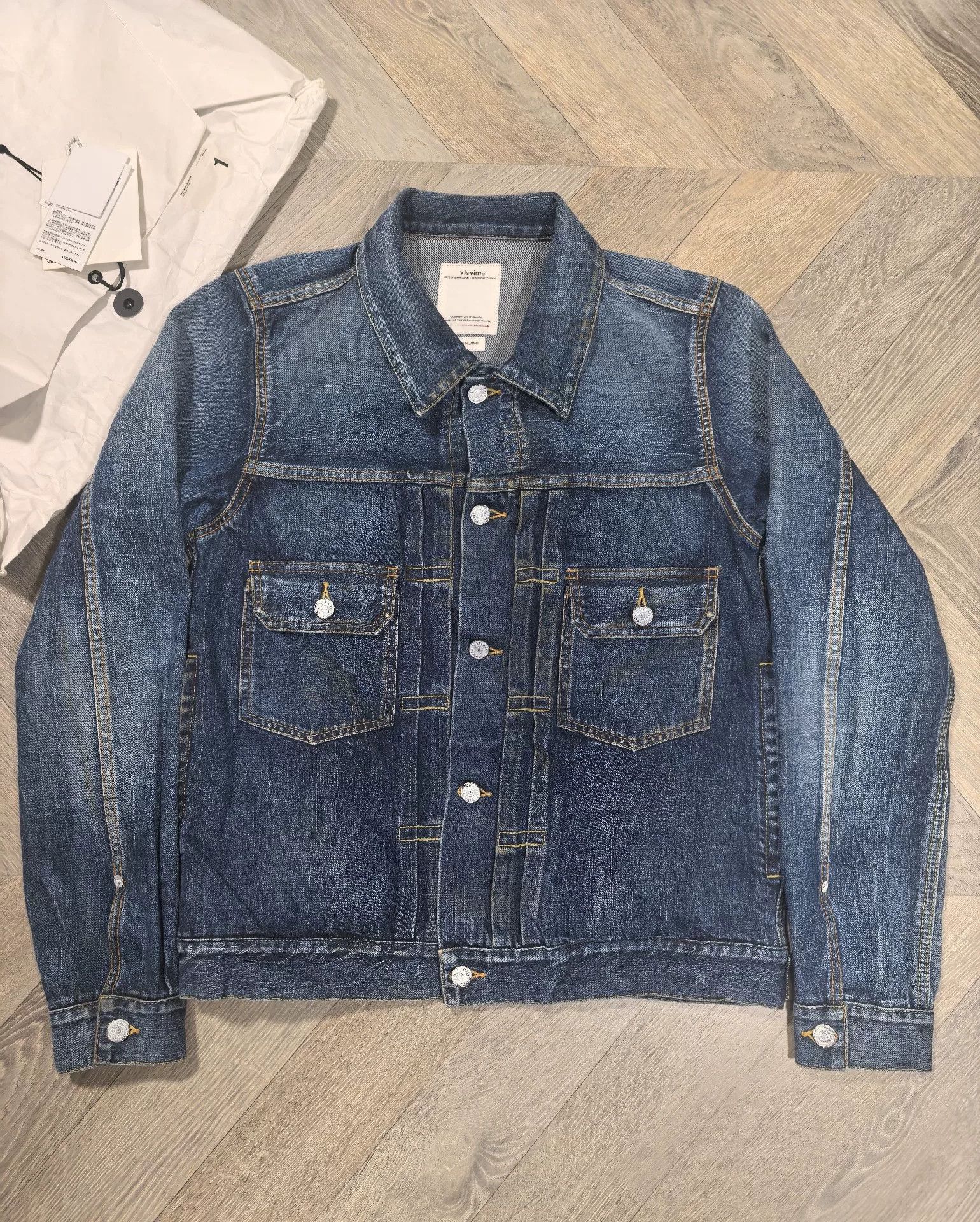 Visvim unique vintage blue denim jacket Size US M / EU 48-50 / 2 - 1 Thumbnail