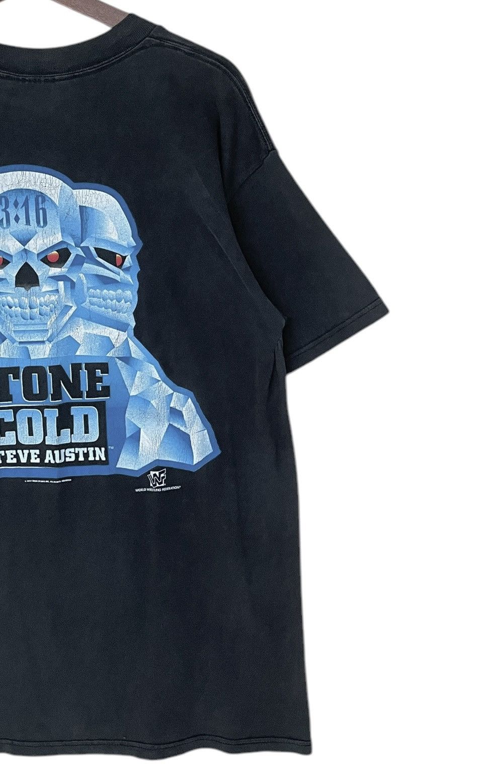 Vintage Vintage Wrestling WWF Stone Cold T-shirt 1990s Size US L / EU 52-54 / 3 - 4 Thumbnail