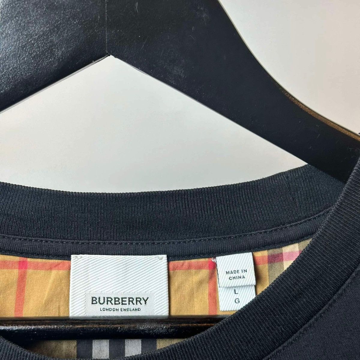 Burberry BURBERRY CHECK NOVA T SHIRT Size US L / EU 52-54 / 3 - 3 Thumbnail