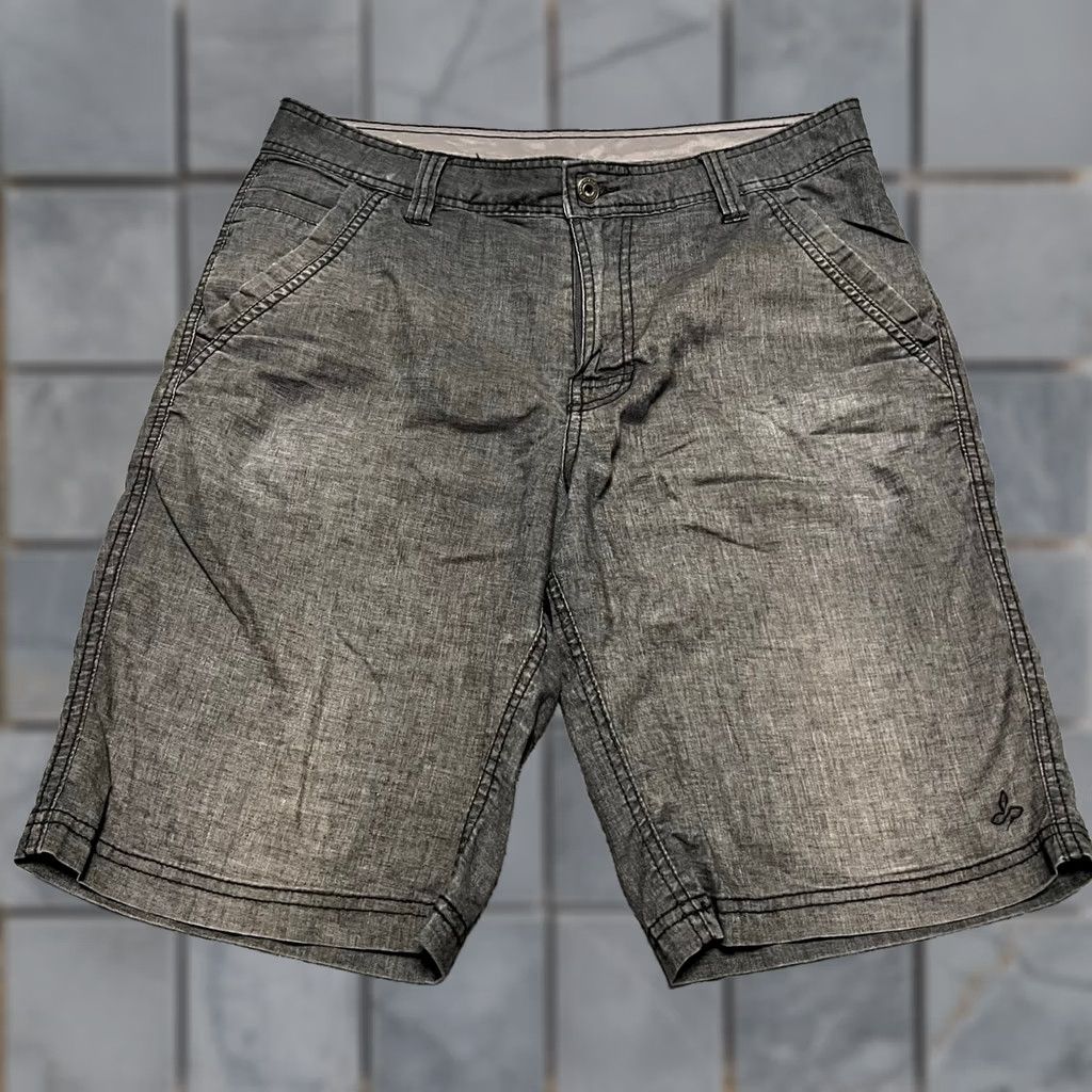 Prana Prana Furrow Shorts Mens 32 Gray Hemp Blend Lightweight Chino Outdoors Size US 32 / EU 48 - 1 Thumbnail
