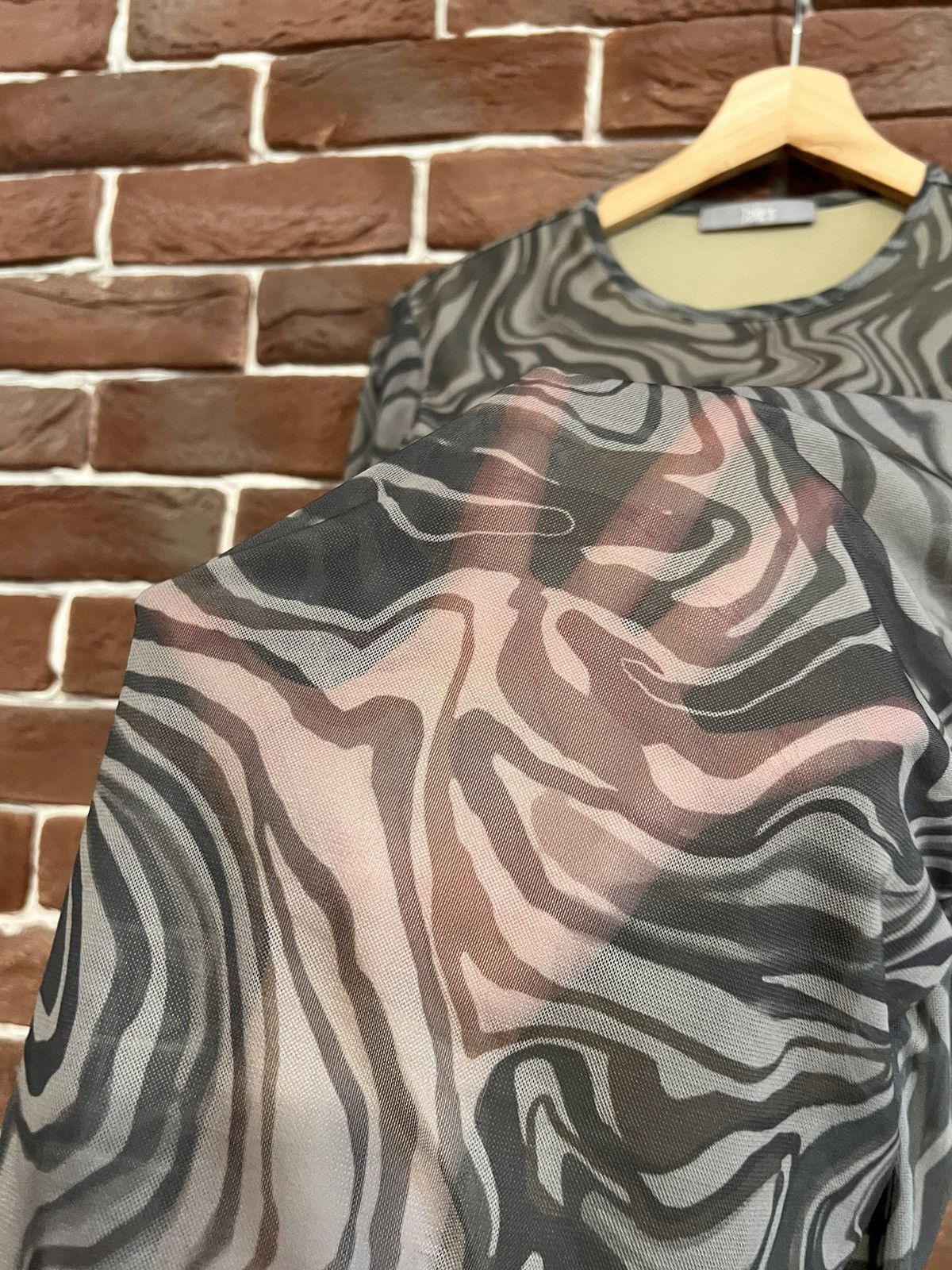 Jean Paul Gaultier Rare Vintage Psychodelic Y2K Mesh top like jean paul gaultie Size M / US 6-8 / IT 42-44 - 4 Thumbnail