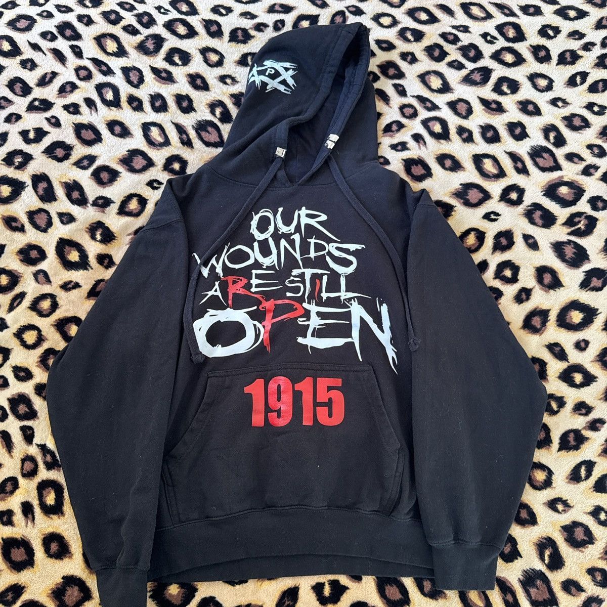 Vintage our wounds aRe stIll oPen 1915 hoodie Size US M / EU 48-50 / 2 - 1 Thumbnail