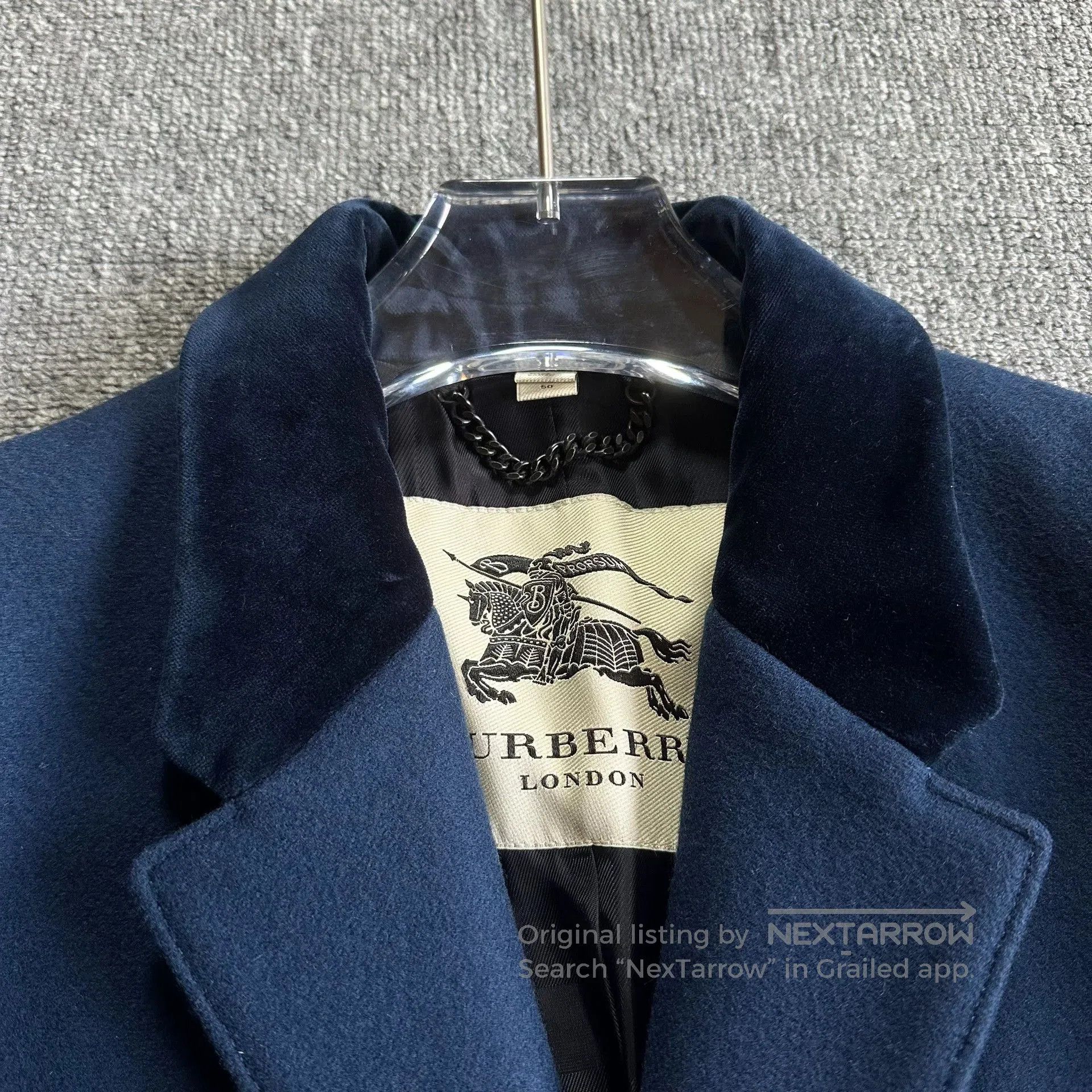 Burberry burberry blue chester coat jacket outerwear. Size US L / EU 52-54 / 3 - 4 Thumbnail