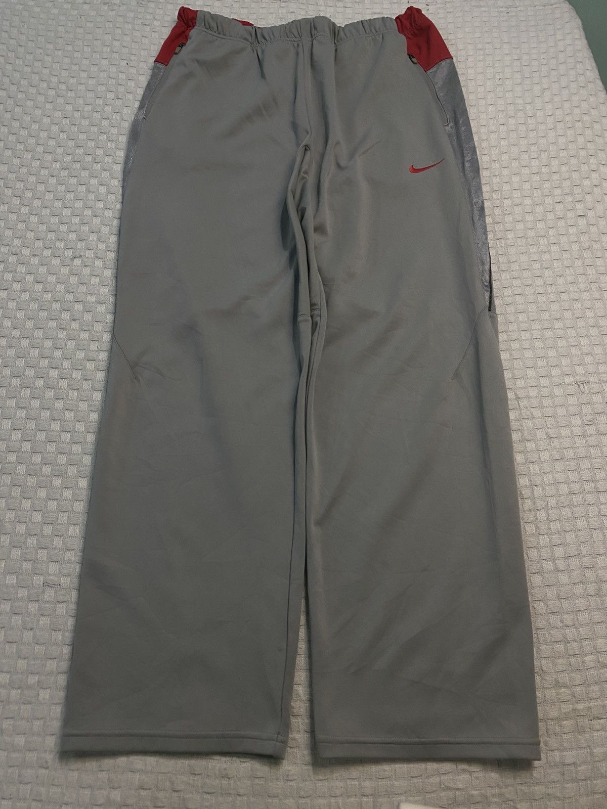 Carhartt Wip × Nike 💥 VINTAGE NIKE SUPER BAGGY 90S WIDE LEG TRACK PANTS Y2K Size US 30 / EU 46 - 1 Thumbnail