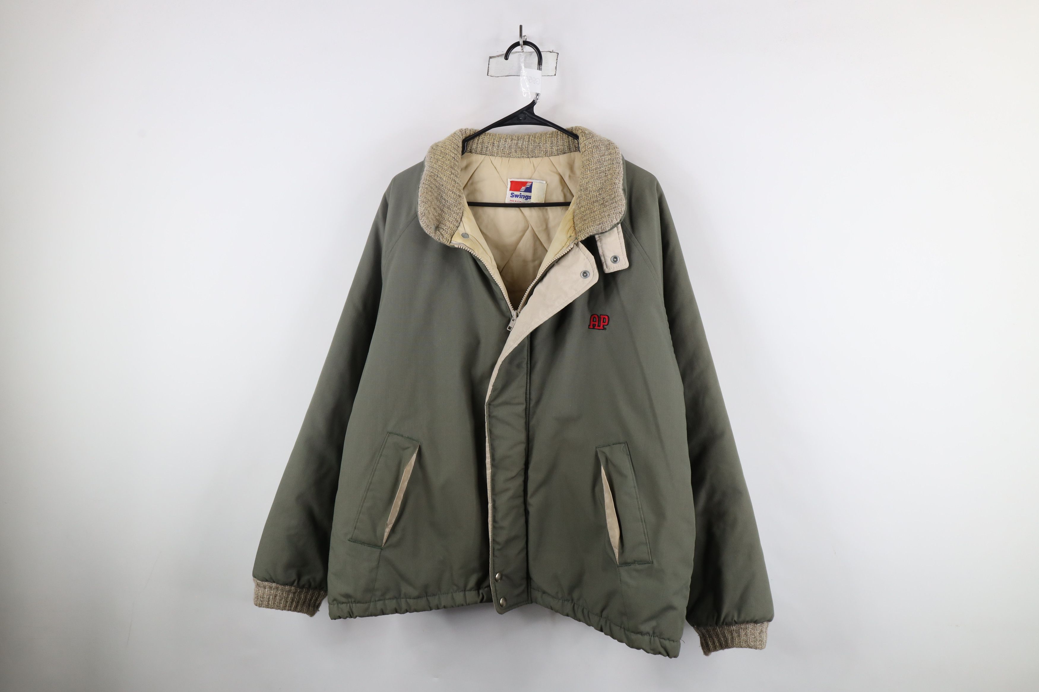 Vintage Vintage 70s 80s Swingster AP Exhaust Quilted Jacket USA Size US L / EU 52-54 / 3 - 1 Thumbnail