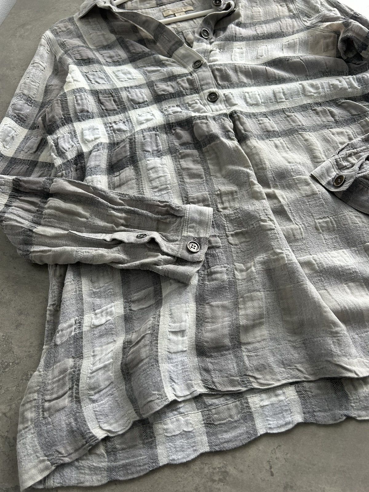 Burberry Burberry Brit nova check gray wool shirt women’s Size S / US 4 / IT 40 - 5 Thumbnail