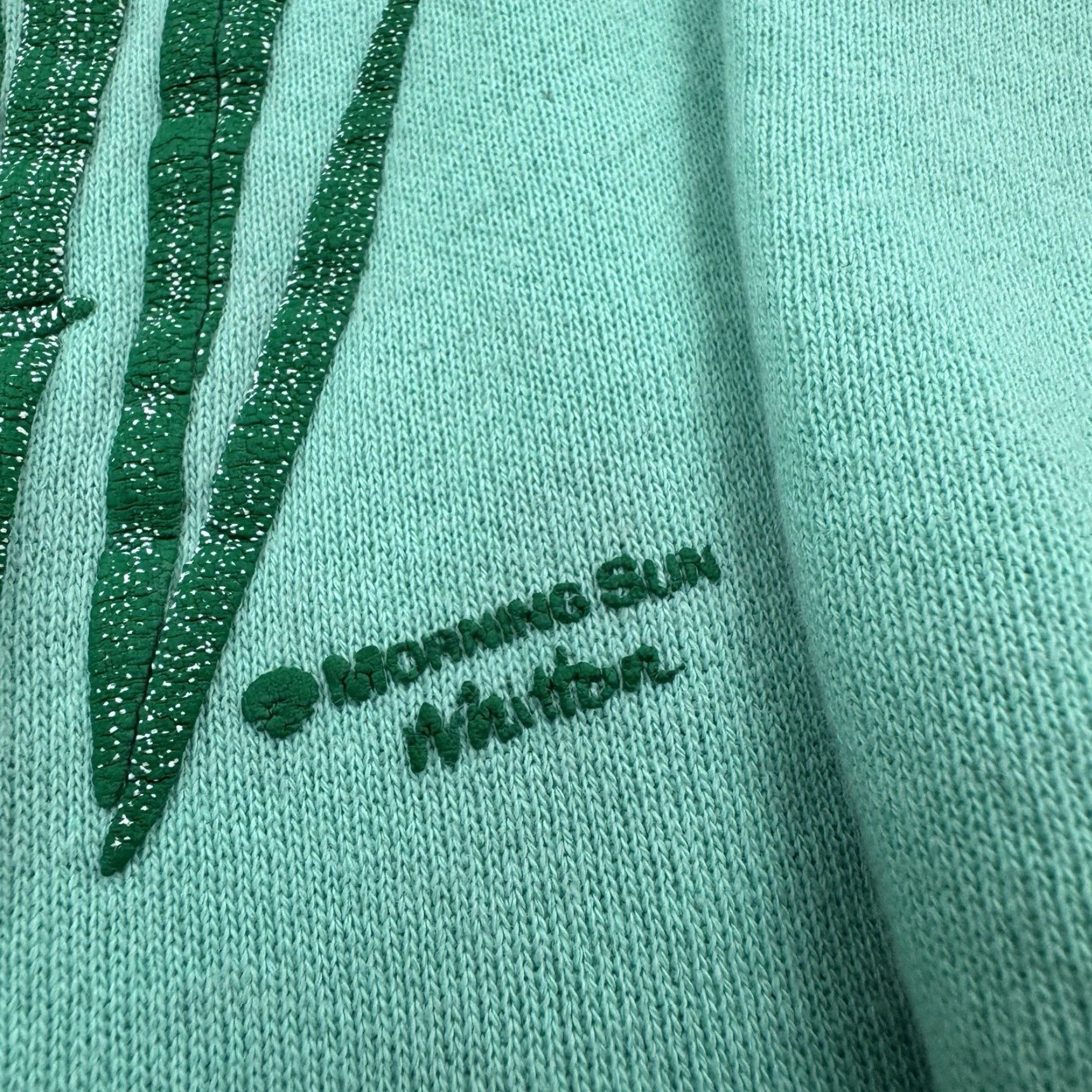 Vintage VINTAGE Morning Star Sweatshirt Womens Medium Green Nature 90s Outdoor Activewear Size M / US 6-8 / IT 42-44 - 3 Thumbnail