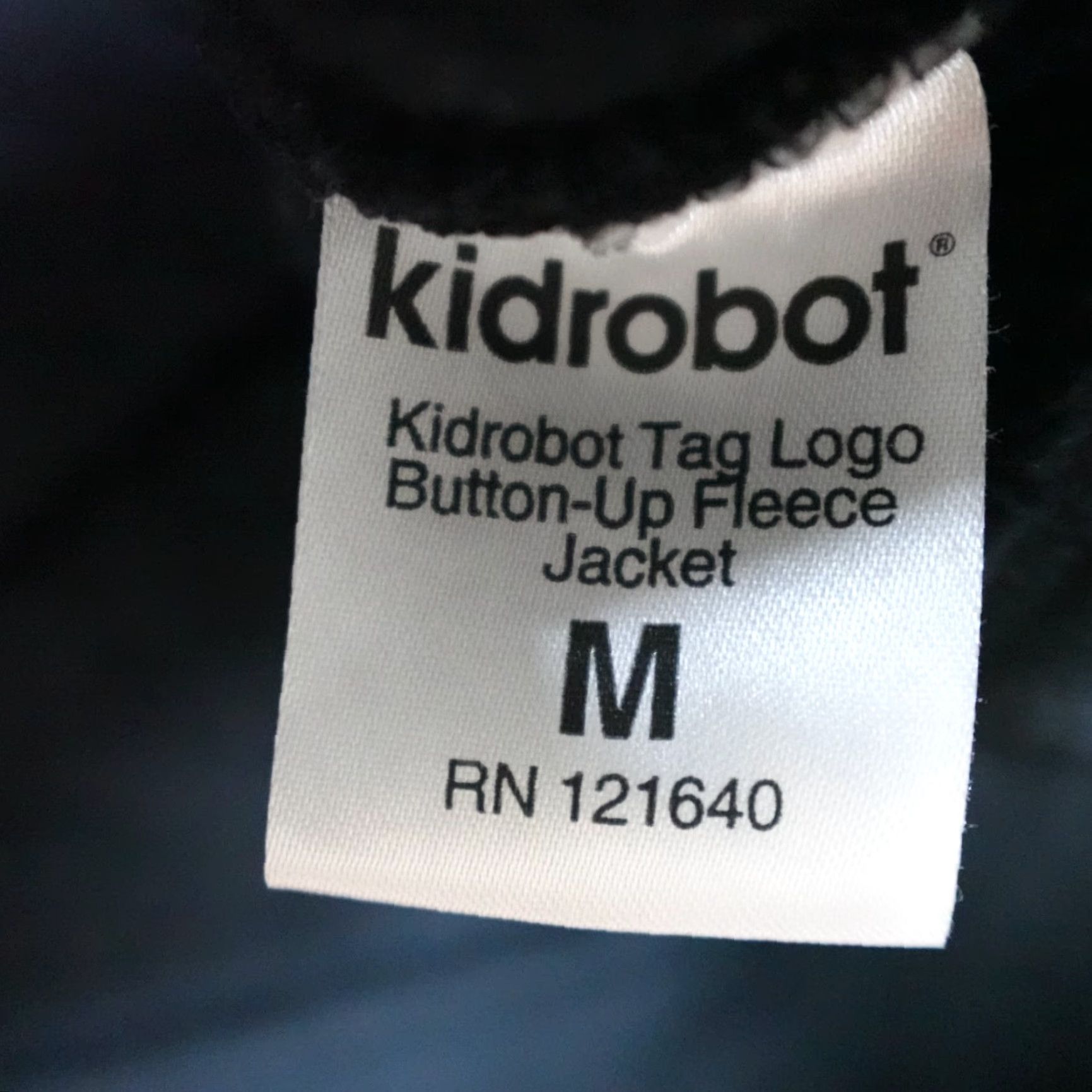 Logo 7 Kidrobot Jacket Mens Regular M Black Button Front Logo Tag Size US M / EU 48-50 / 2 - 5 Thumbnail