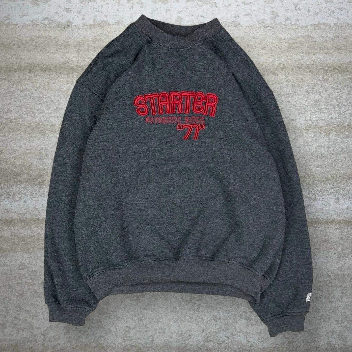 Starter Vintage 90s Starter Sweatshirt Mens XL Grey Red Pullover Size US XL / EU 56 / 4 - 1 Thumbnail