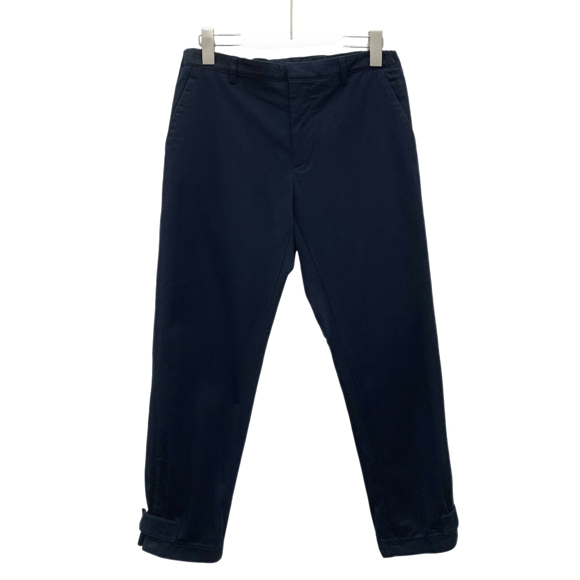 Prada Prada Navy Cotton Velcro Casual Pants Size 34 Size US 34 / EU 50 - 1 Thumbnail