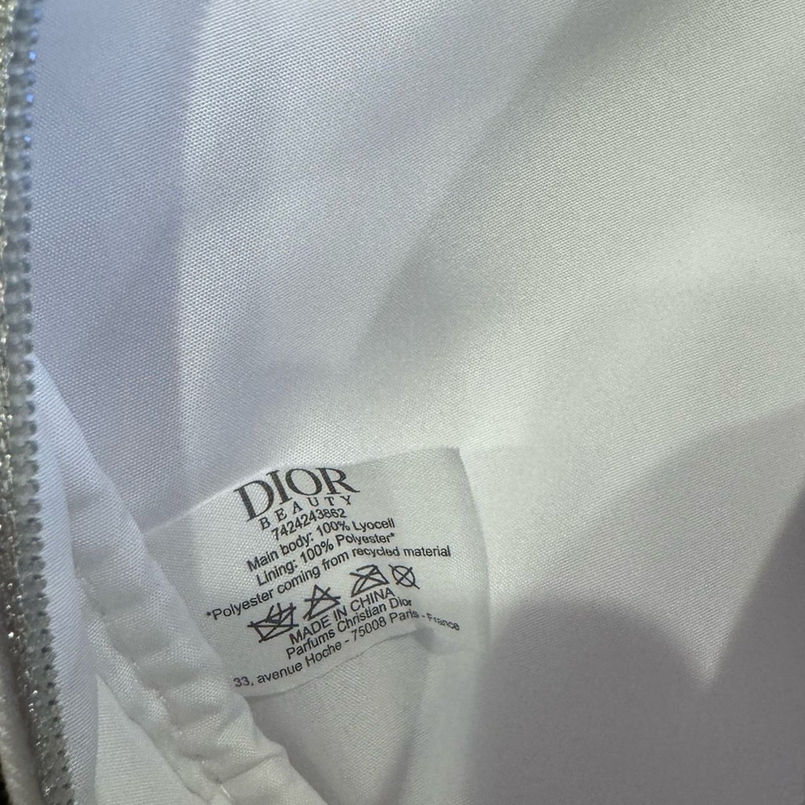 Dior Dior Cosmetics Bag - Bright White Size ONE SIZE - 6 Thumbnail