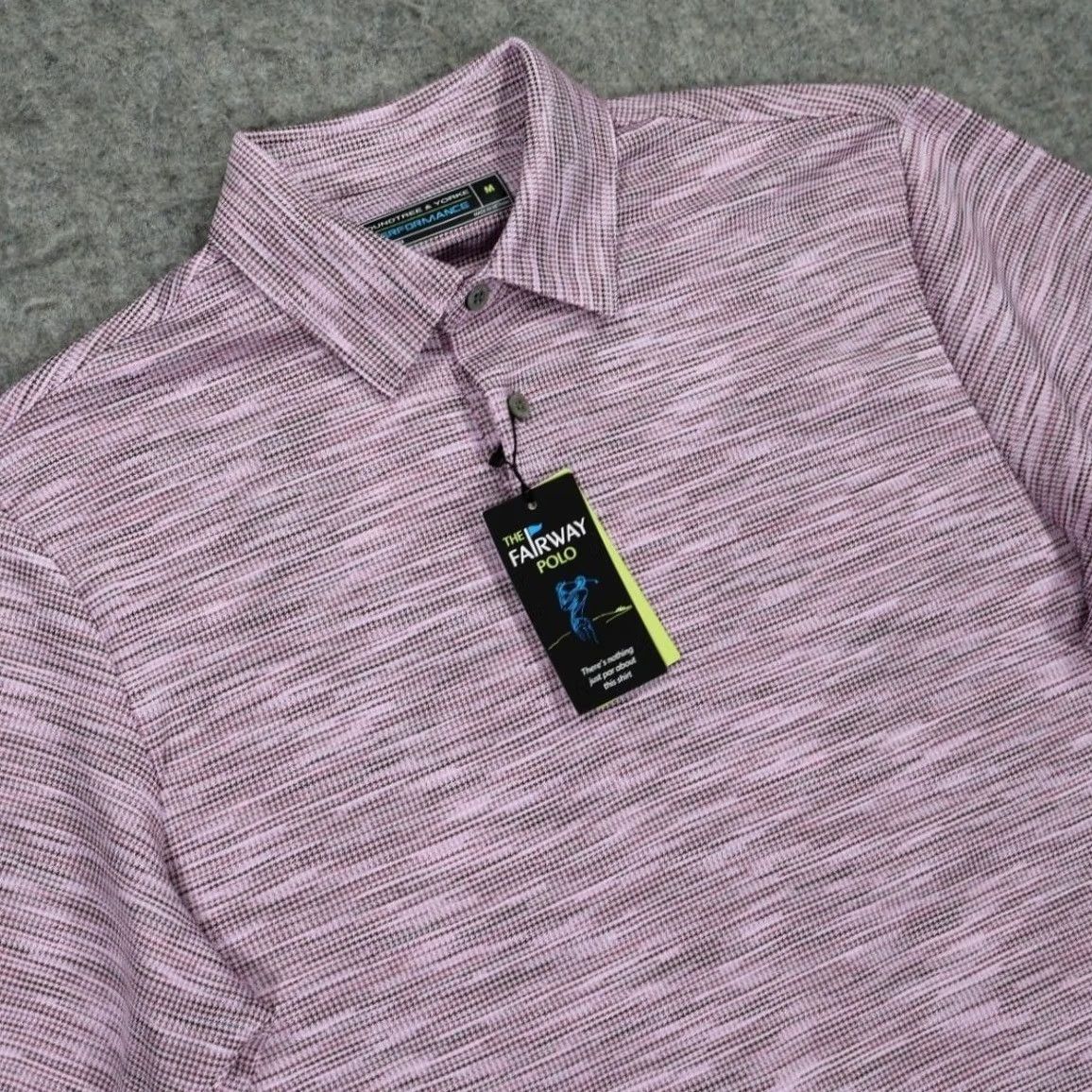 Roundtree & Yorke Roundtree & Yorke Performance Polo Mens Medium Purple NWT Fairway Size US M / EU 48-50 / 2 - 3 Thumbnail