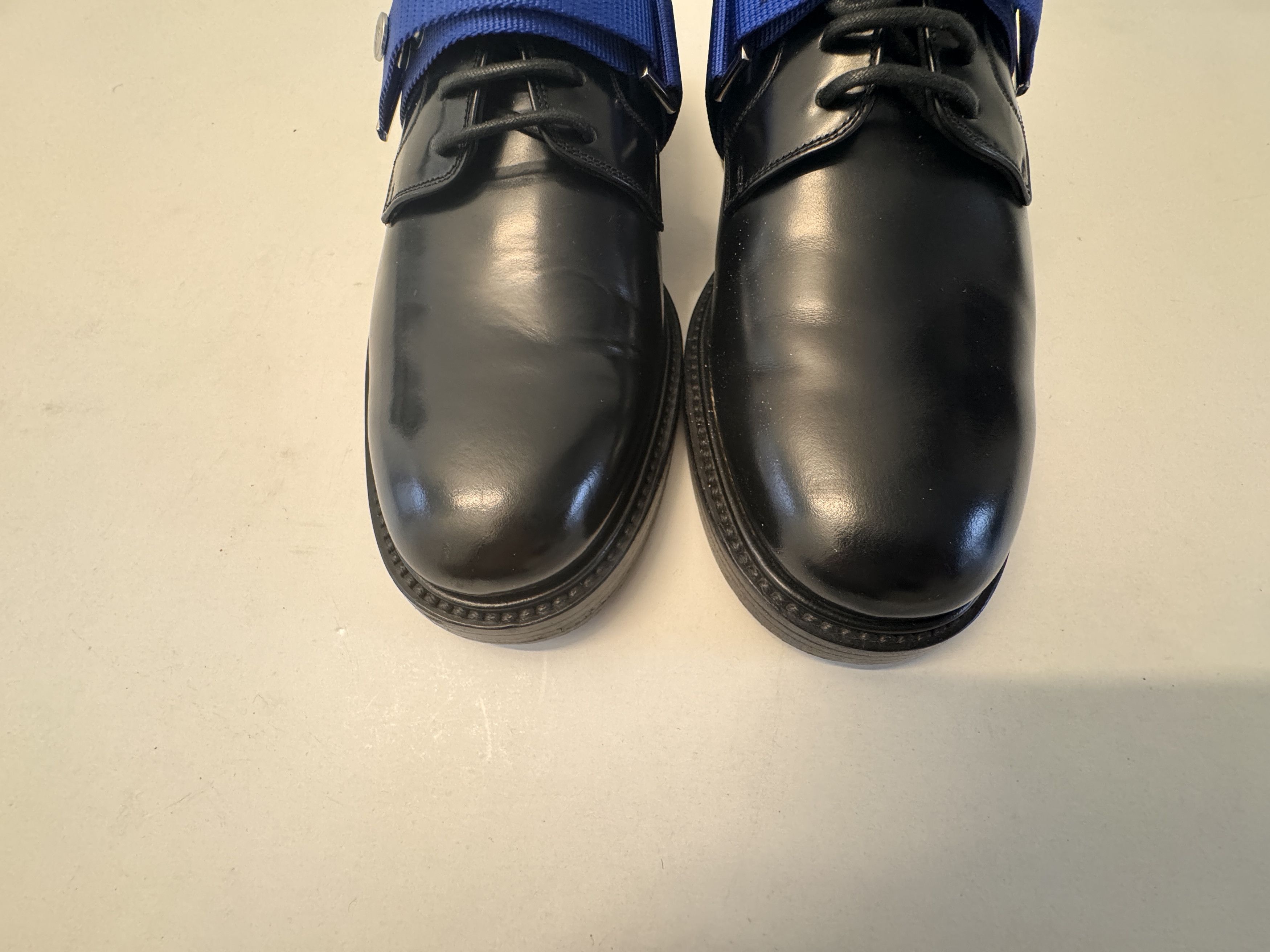 Dior DIOR HOMME H965 Derby Black Shoes with Blue belting EU39 Size US 6 / EU 39 - 8 Thumbnail