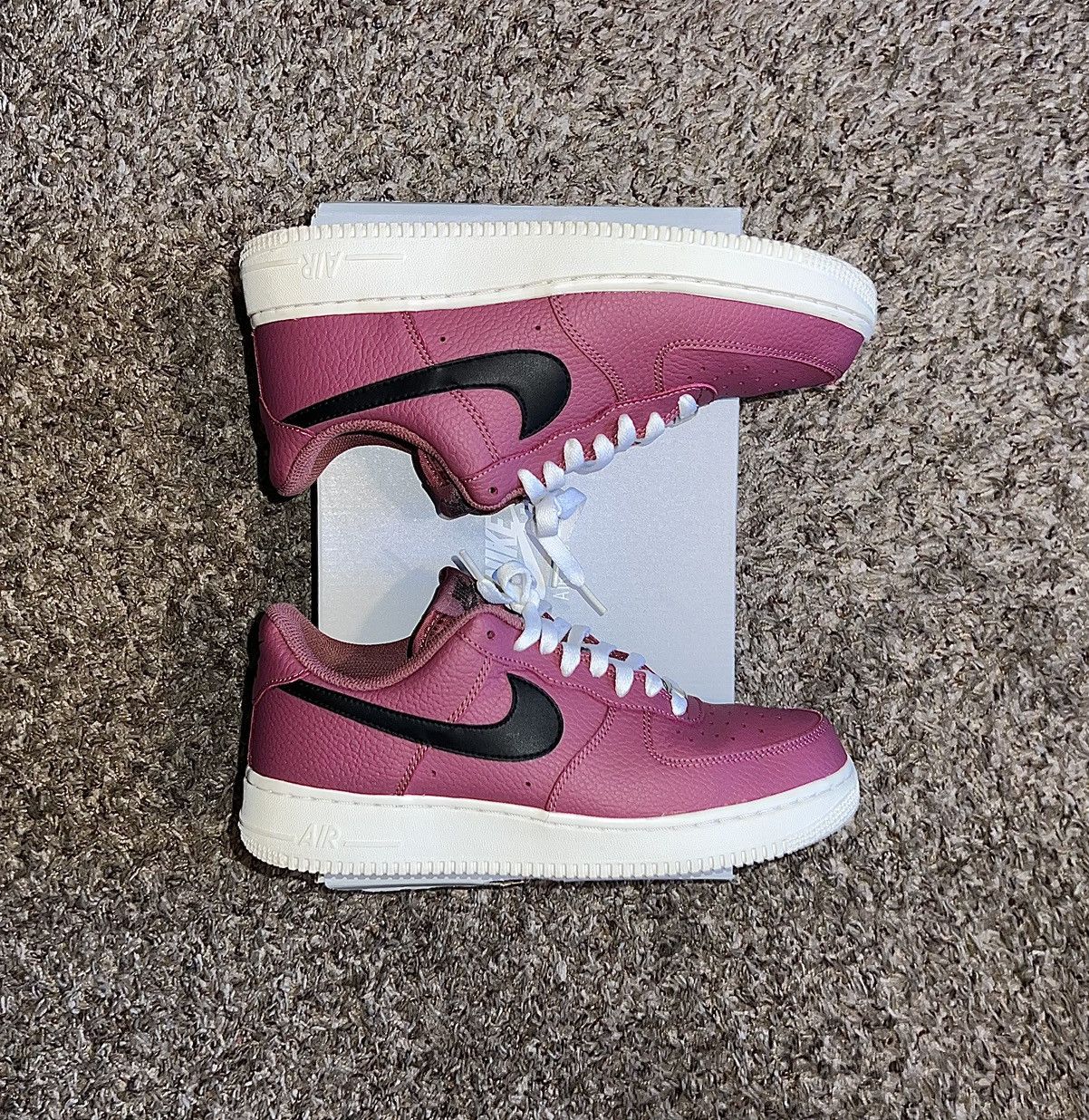 Nike Nike air force 1 burgundy white black sneaker shoes l Size US 8 / EU 41 - 2 Thumbnail