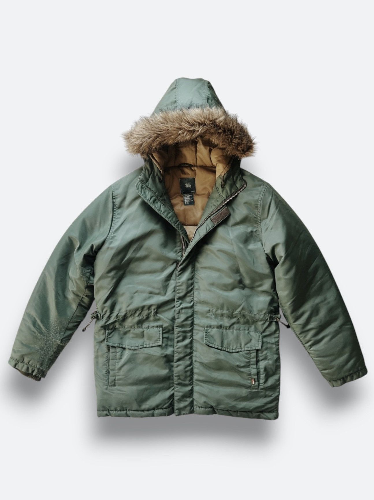 Stussy × Vintage Stussy Parka Puffer Jacket Size US M / EU 48-50 / 2 - 2 Thumbnail