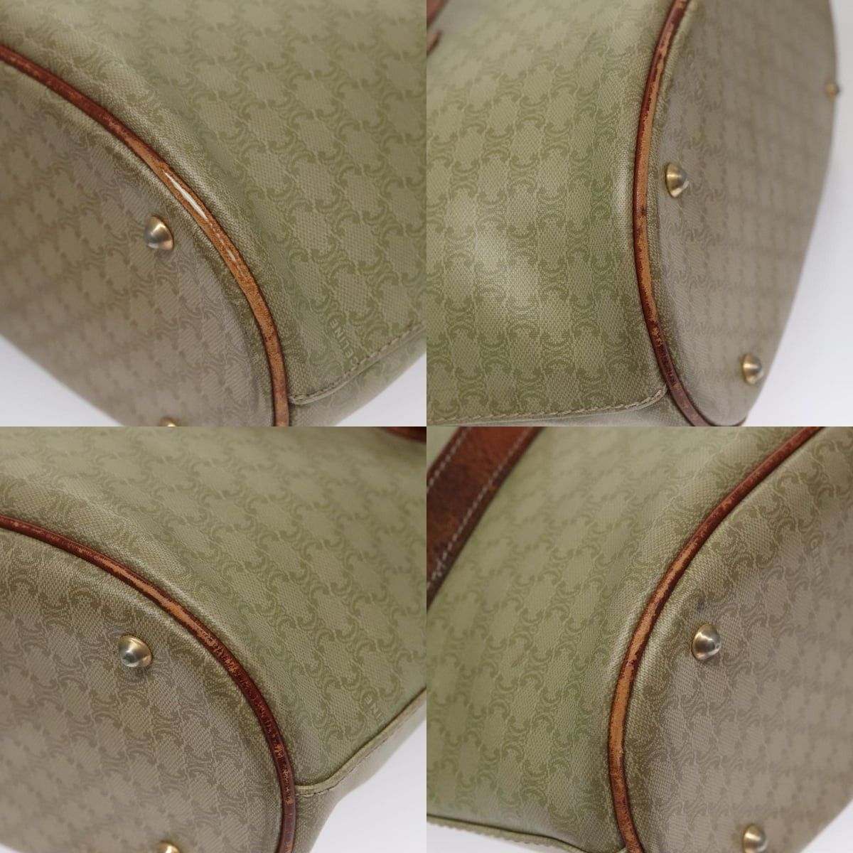 Celine CELINE Macadam Canvas Tote Bag Beige Size ONE SIZE - 10 Thumbnail