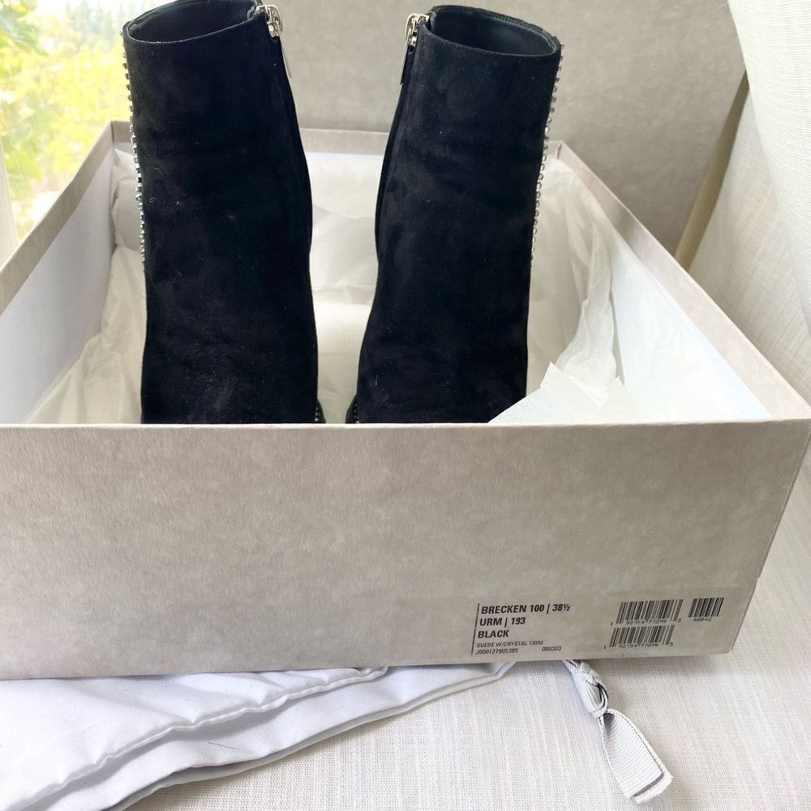 Jimmy Choo Jimmy Choo Brecken Black Suede Crystal Booties - Size 8.5 Size US 8.5 / IT 38.5 - 6 Thumbnail