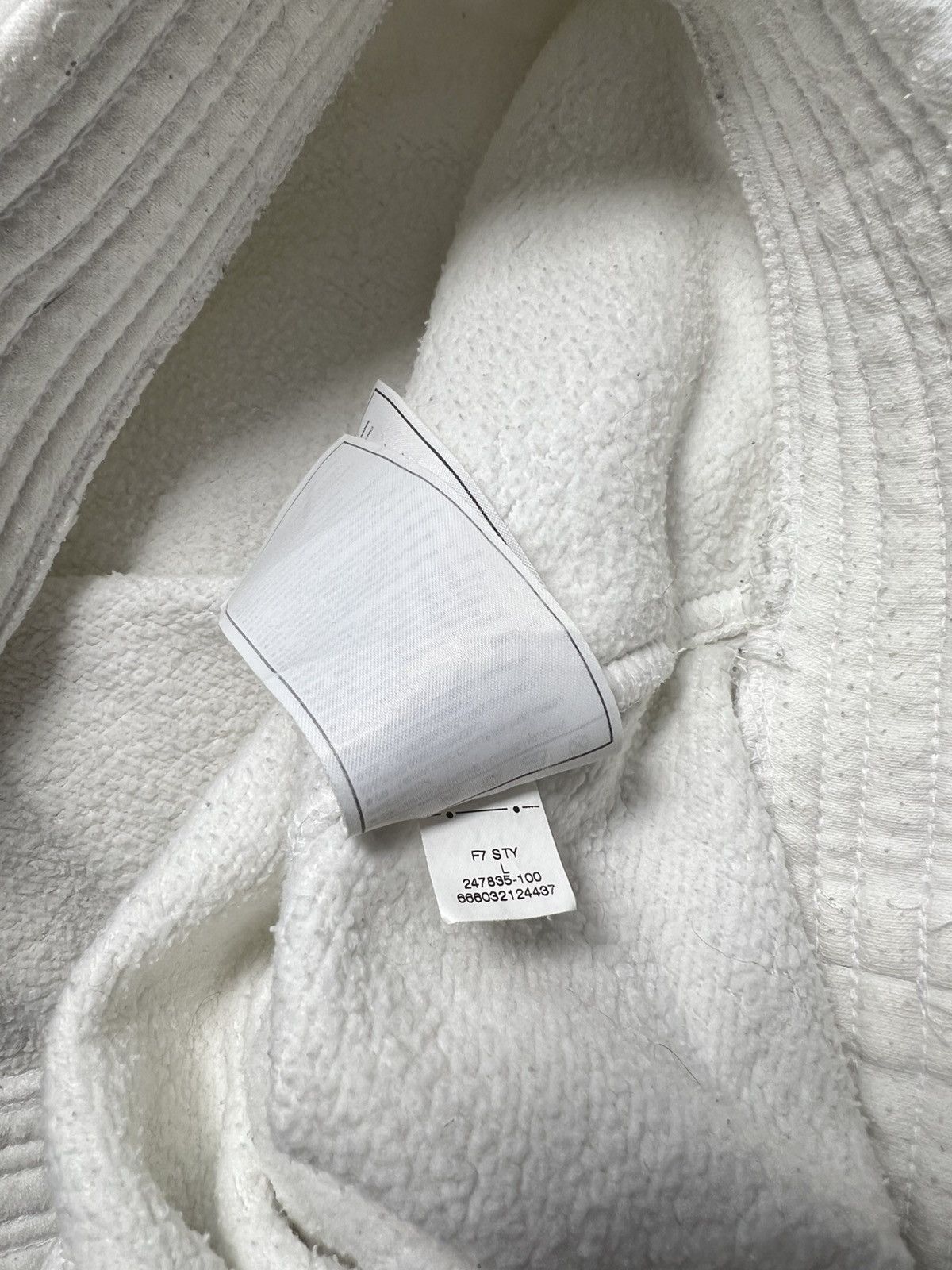 Nike Nike Vintage Double Hood Pullover Hoodie – White Pattern Size US L / EU 52-54 / 3 - 11 Thumbnail