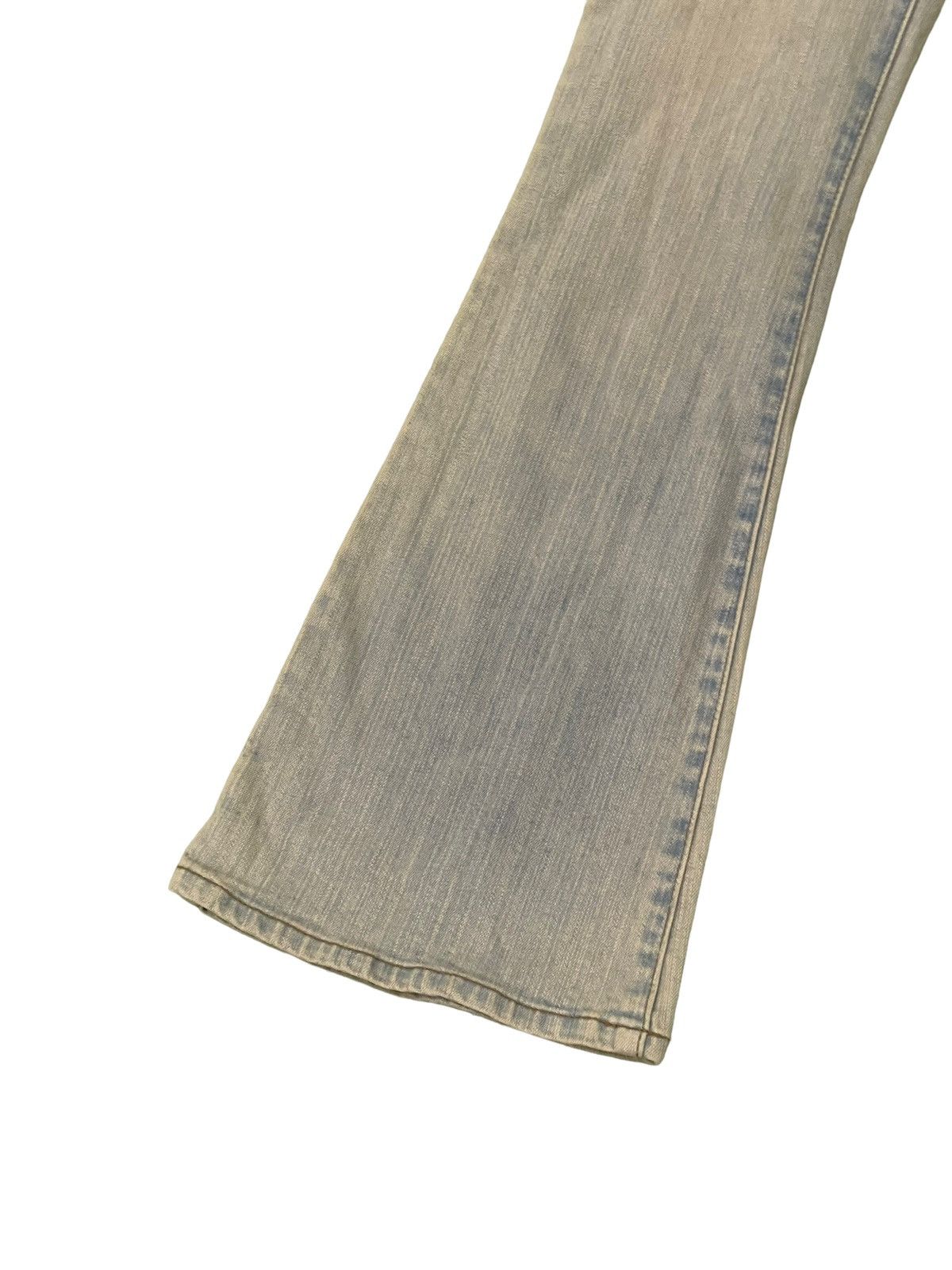 Japanese Brand Flare Jeans Daily Topic Distres Stretch Skinny Boot Cut 8🟦1 Size US 29 - 5 Thumbnail