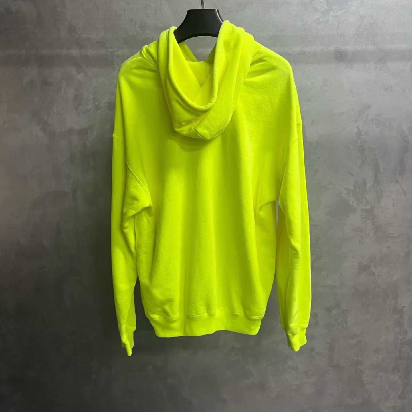 Balenciaga Balenciaga Fluo Yellow BB Print Back Drawstring Hoodie M NWT Size US M / EU 48-50 / 2 - 2 Thumbnail