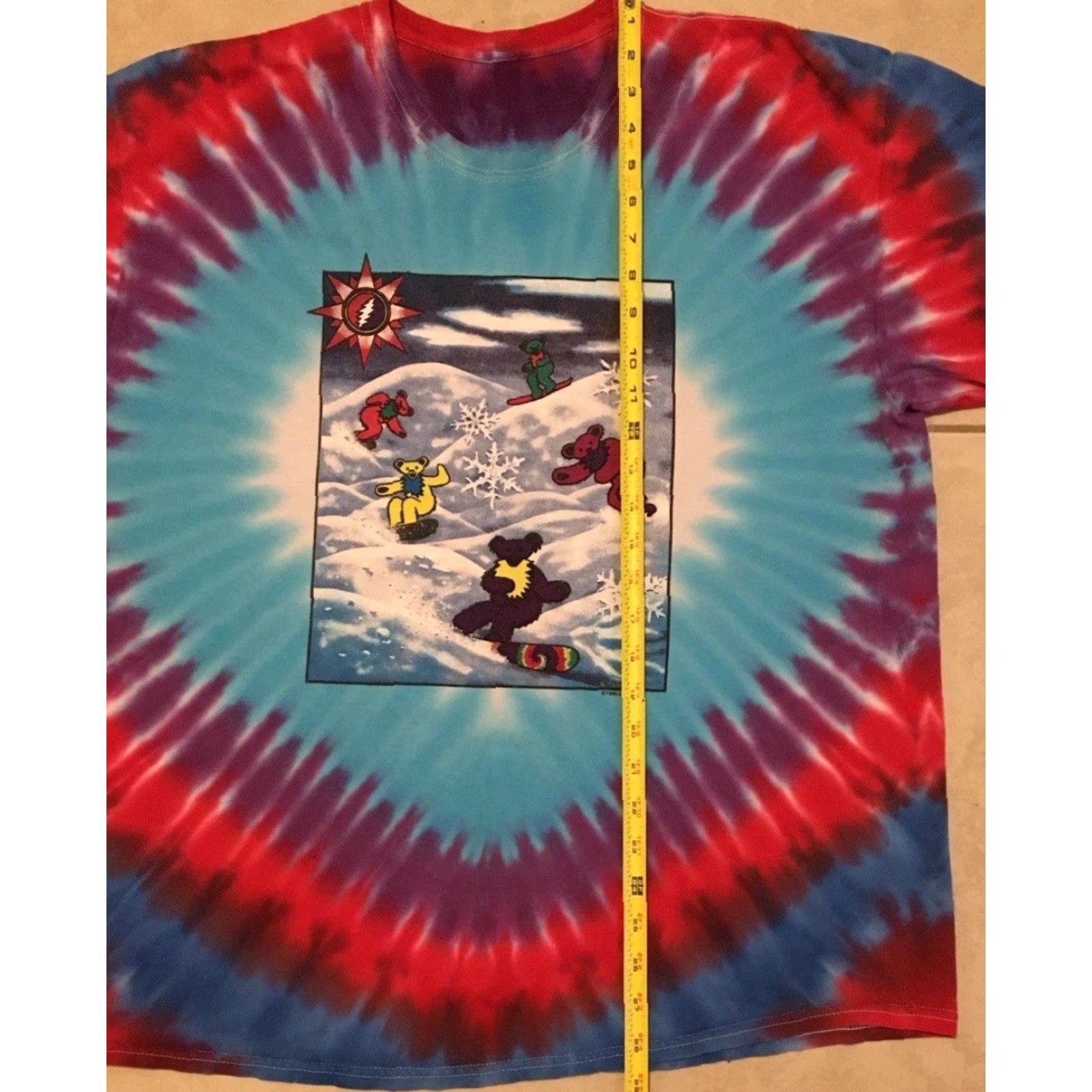 Vintage VINTAGE Grateful Dead Shirt XL Blues 90s Concert Hippie Grunge All Over Print T-Shirt Mens"} Size US XL / EU 56 / 4 - 7 Thumbnail