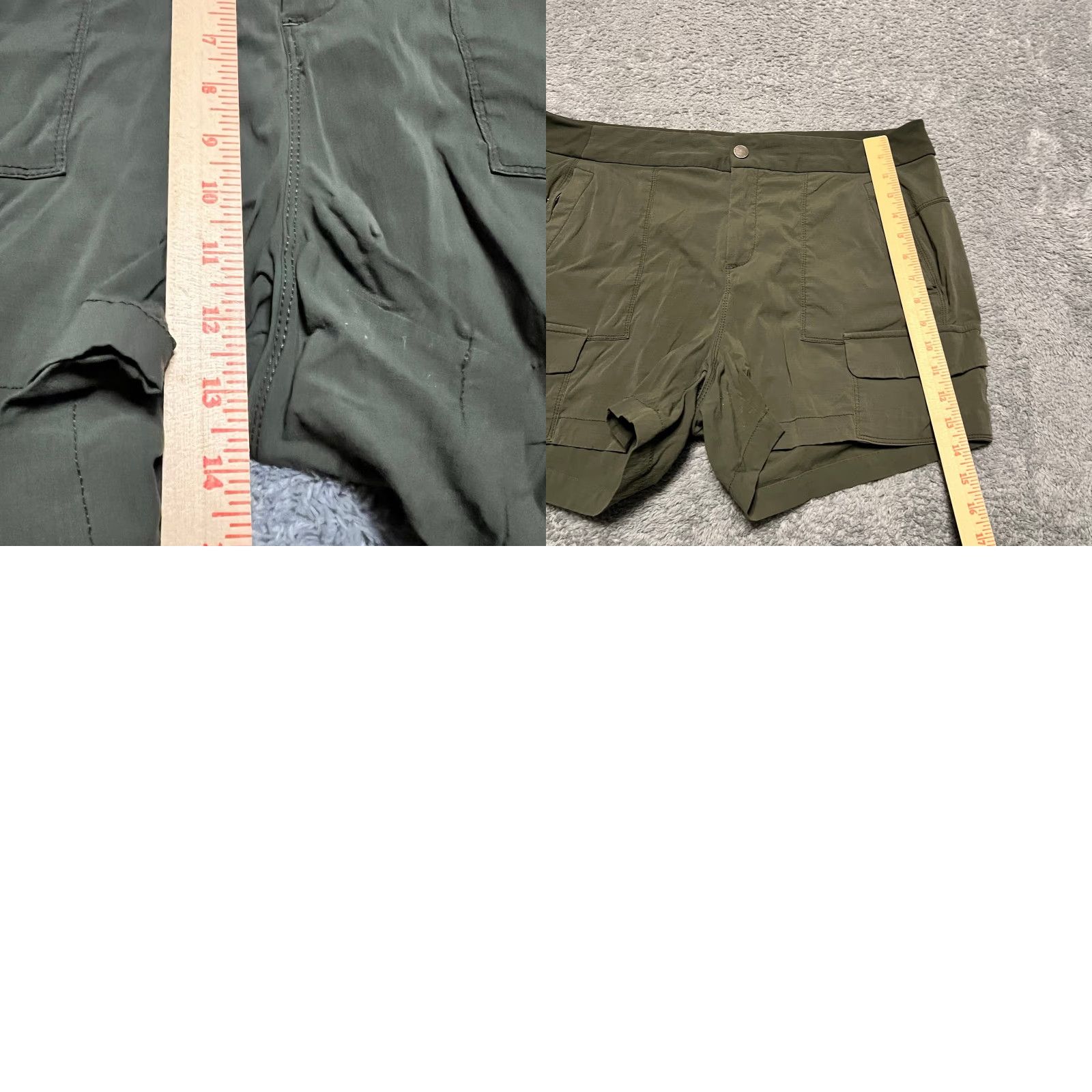 Athleta Athleta Shorts Womens 16 Trekkie Cargo Short Green 596369 Hiking Walking Casual Womens Regular Size 16 Green Athletic Cargo Short Size 38" / US 16 / IT 52 - 8 Thumbnail