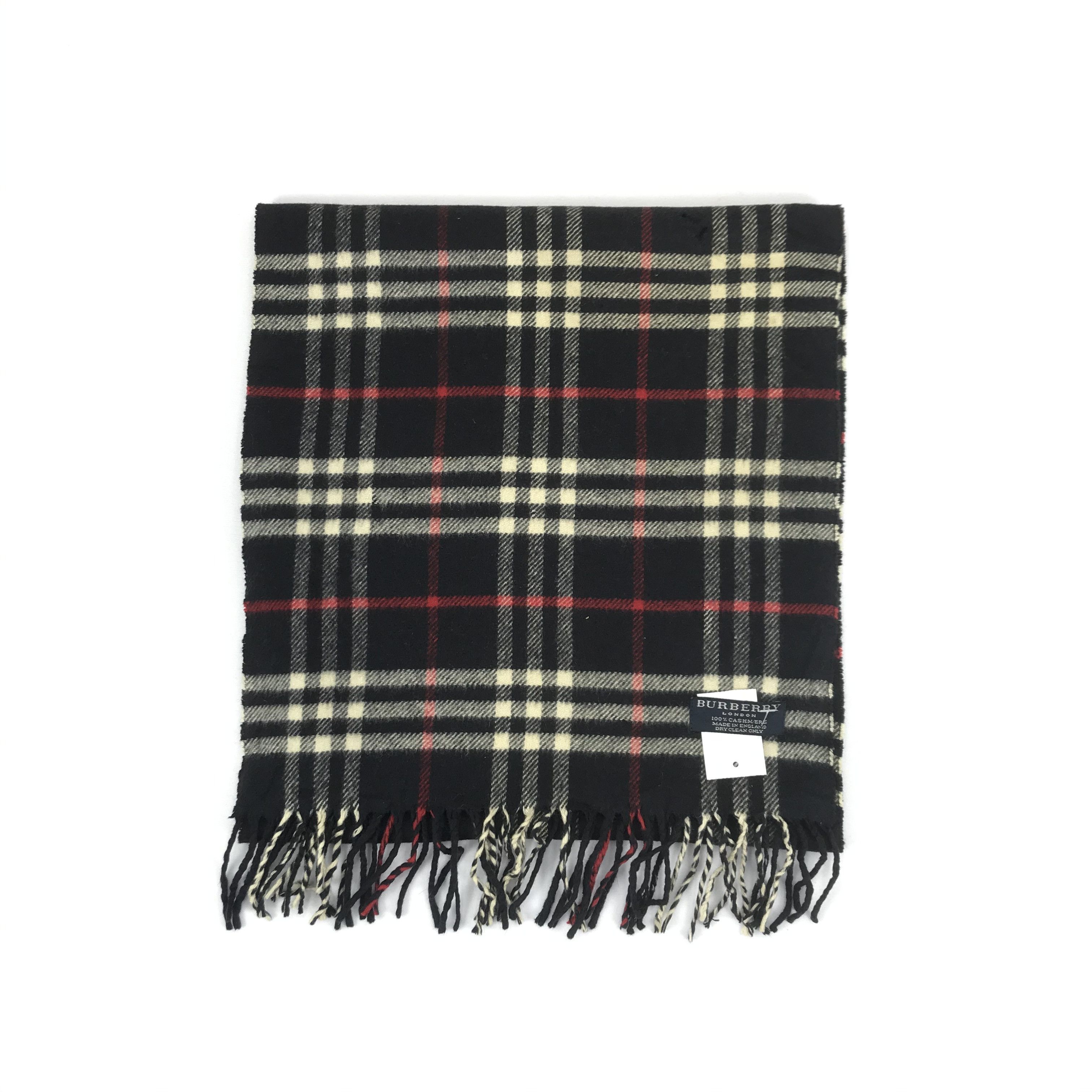 Burberry Vintage Burberry Scarf Muffler Wool Cashmere Scarves Size ONE SIZE - 2 Thumbnail