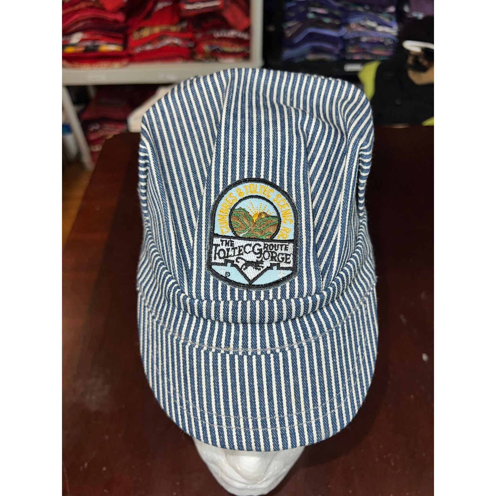 Vintage Vintage Railroad Hat Cumbres & Toltec Royal Gorge Blue Cap Size ONE SIZE - 3 Thumbnail