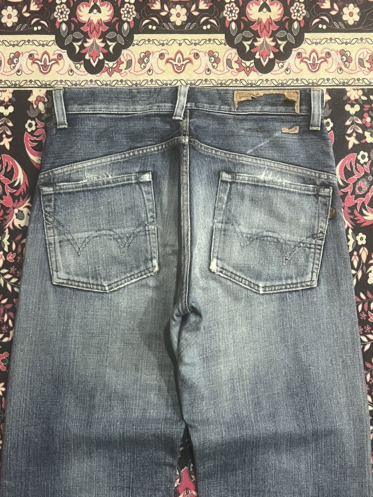 Vintage Vintage Japanese Brand Edwin 505 Half Selvedge Blue Jeans Size US 32 / EU 48 - 9 Thumbnail