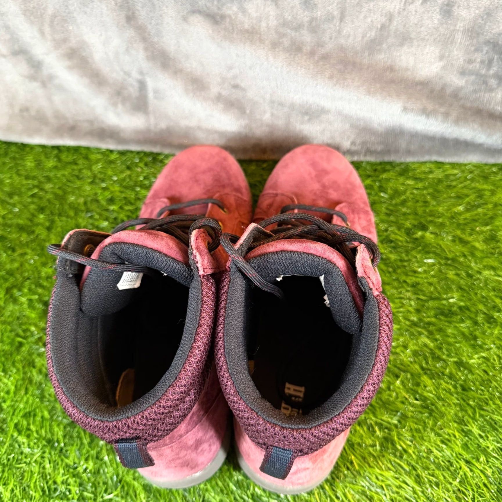 Duluth Trading Company Duluth Trading Burgundy Suede Lace Up Ankle Boots Padded Collar Womens 6.5 M Size US 7 / IT 37 - 7 Thumbnail