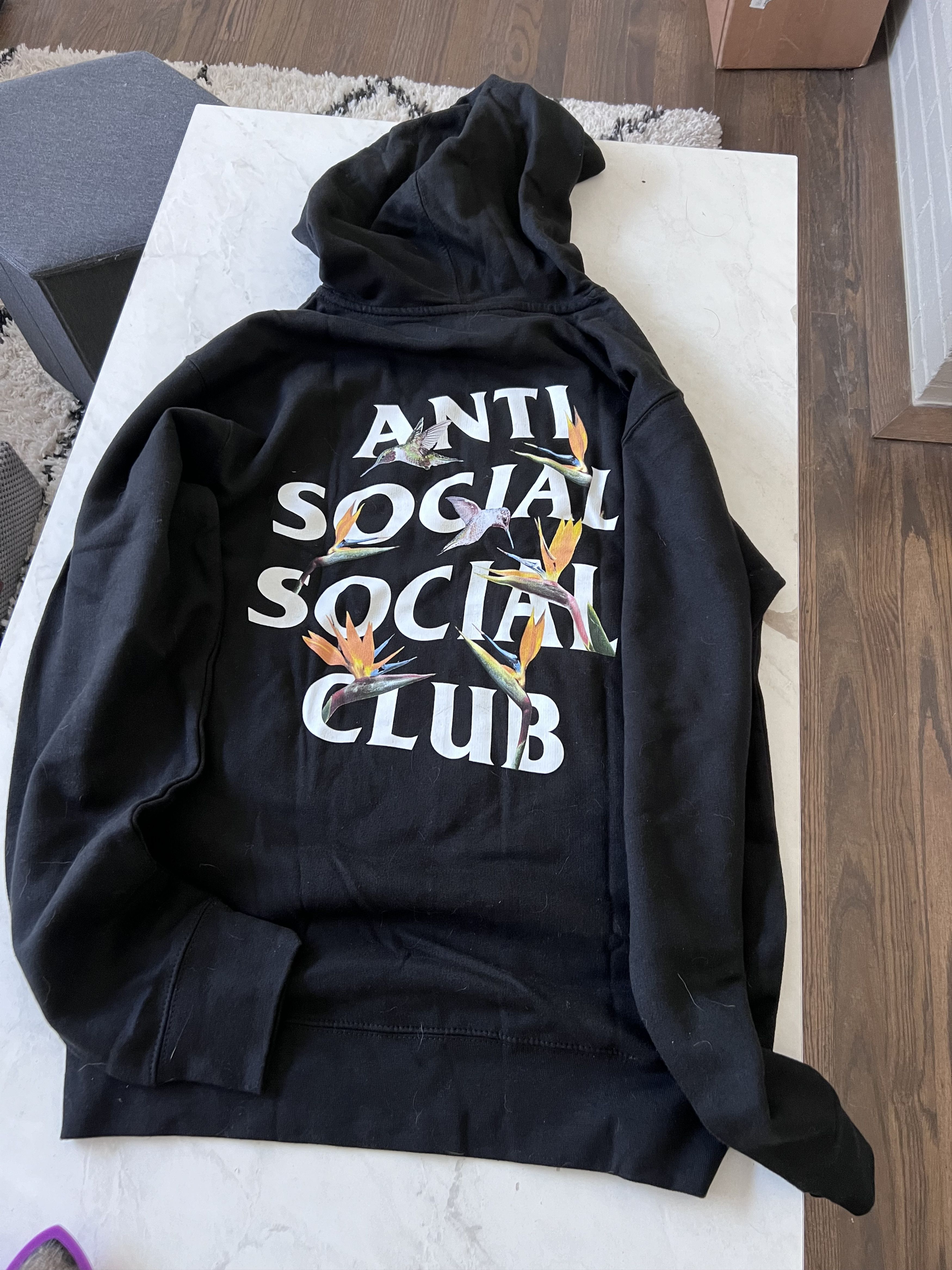 Anti Social Social Club Pair of Dice Black Hoodie Size US S / EU 44-46 / 1 - 8 Thumbnail