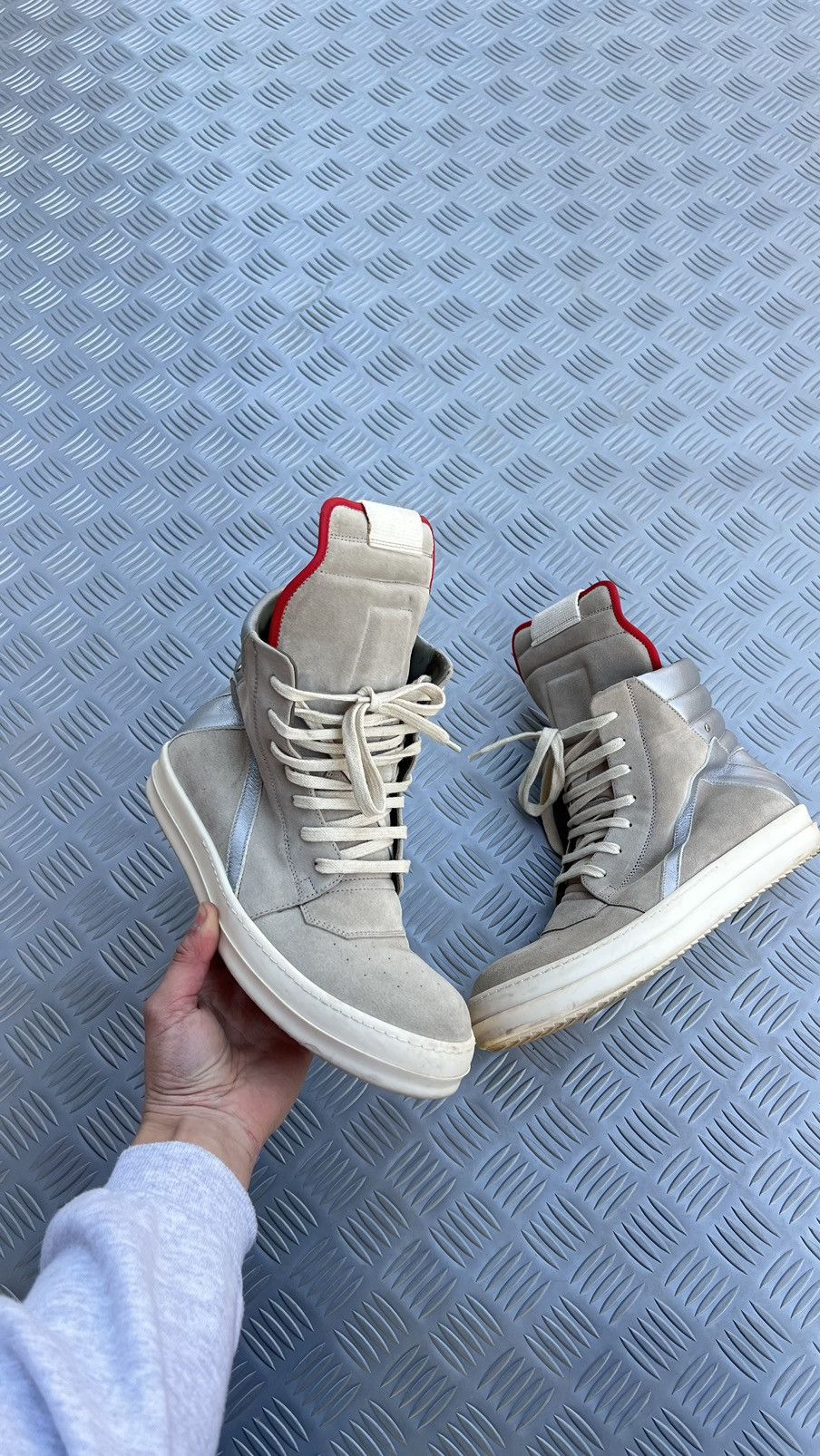Rick Owens Rick Owens geobasket pearl reflective Size US 7.5 / EU 40-41 - 5 Thumbnail