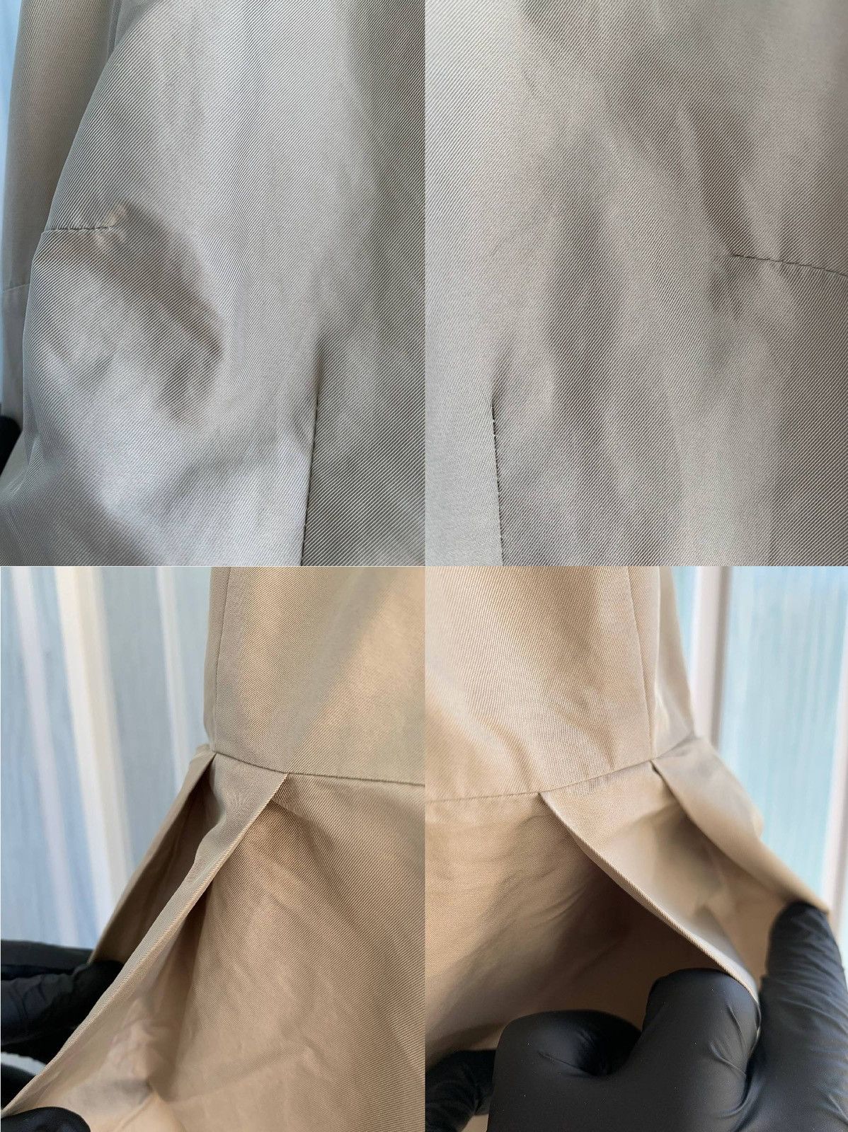 Prada Prada Beige Polyester Zip Pleated Sleeveless Fit Flare Dress Size S / US 4 / IT 40 - 20 Thumbnail