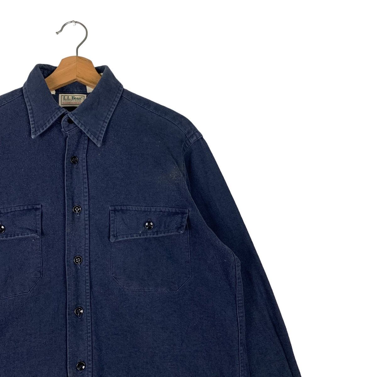 L.L. Bean L.L.BEAN Blue Work Shirt Long Sleeve Button Up #0932-C41 Size US L / EU 52-54 / 3 - 5 Thumbnail