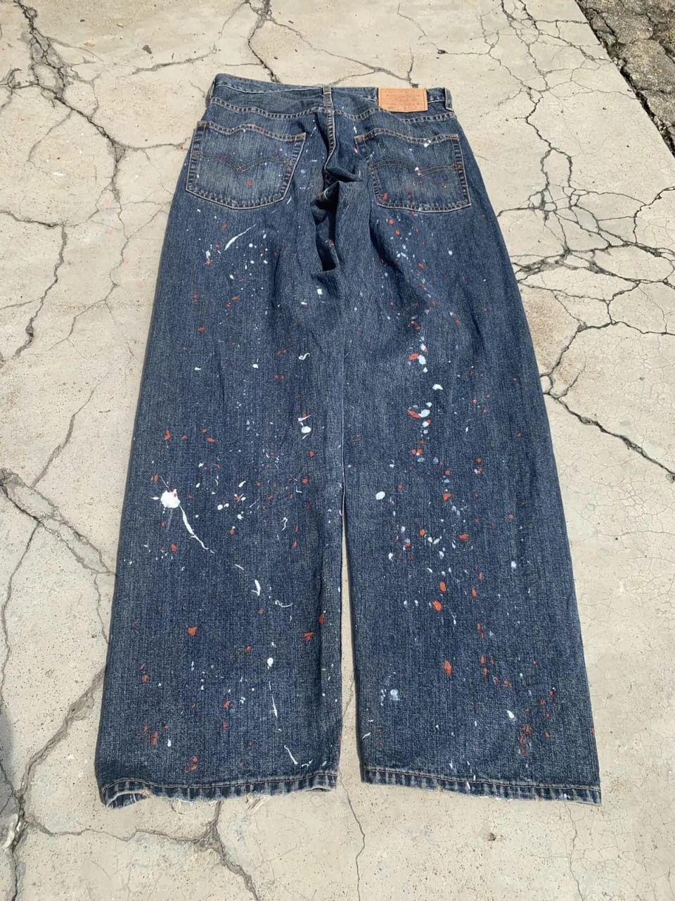 Levi's Vintage Levi’s 669 Baggy Wide Leg Custom Paint Splatter 🔥 Size US 31 - 2 Thumbnail