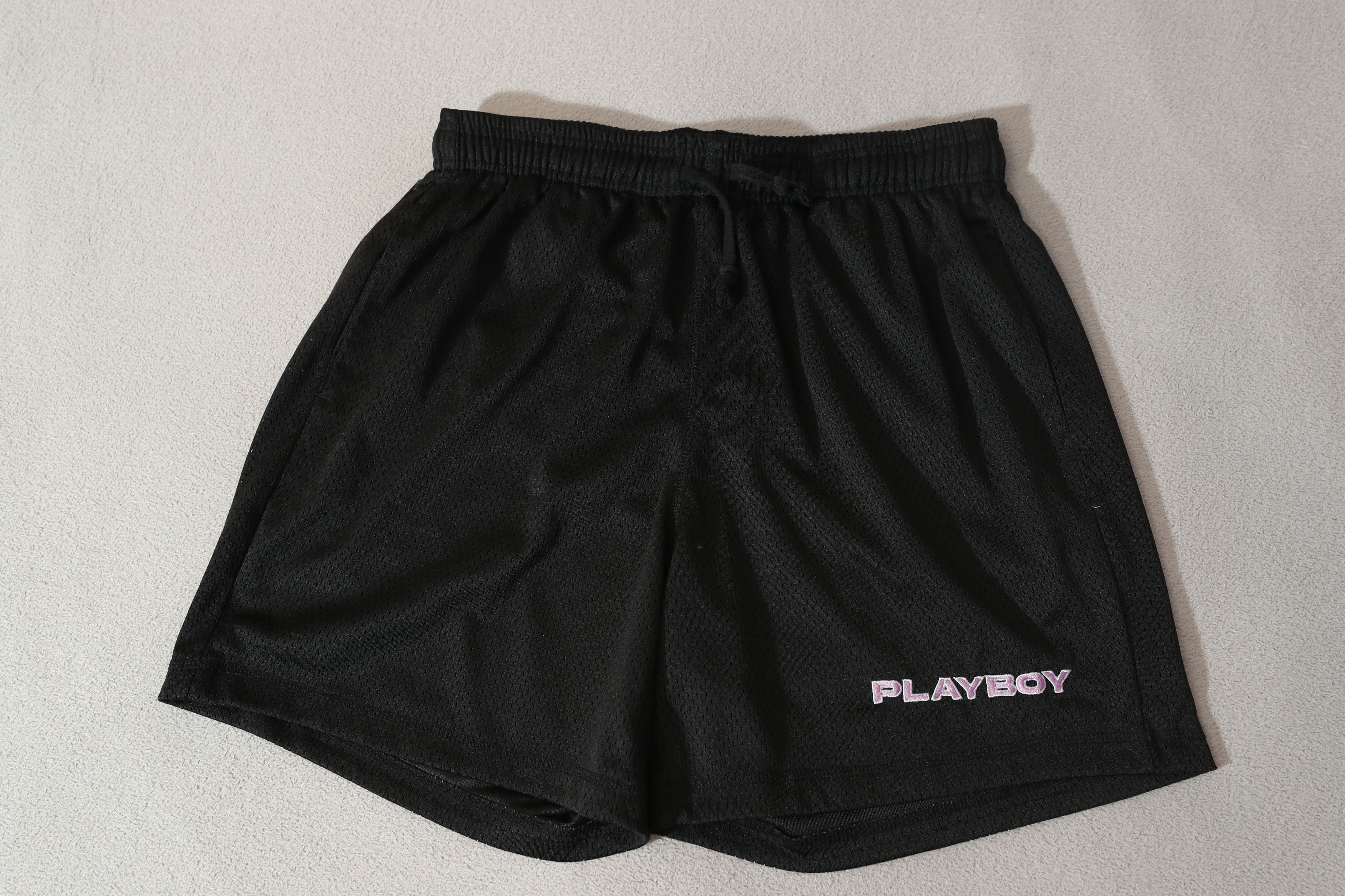 Pacsun × Playboy Playboy Mesh Gym Shorts (M) Size US 32 / EU 48 - 3 Thumbnail