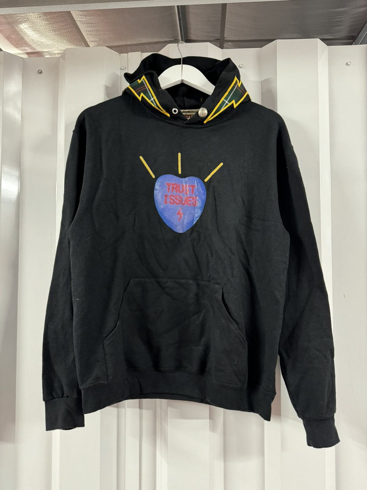 Other Ricchezza Trust Issues Heart Black Hoodie Size Medium Size US M / EU 48-50 / 2 - 1 Thumbnail