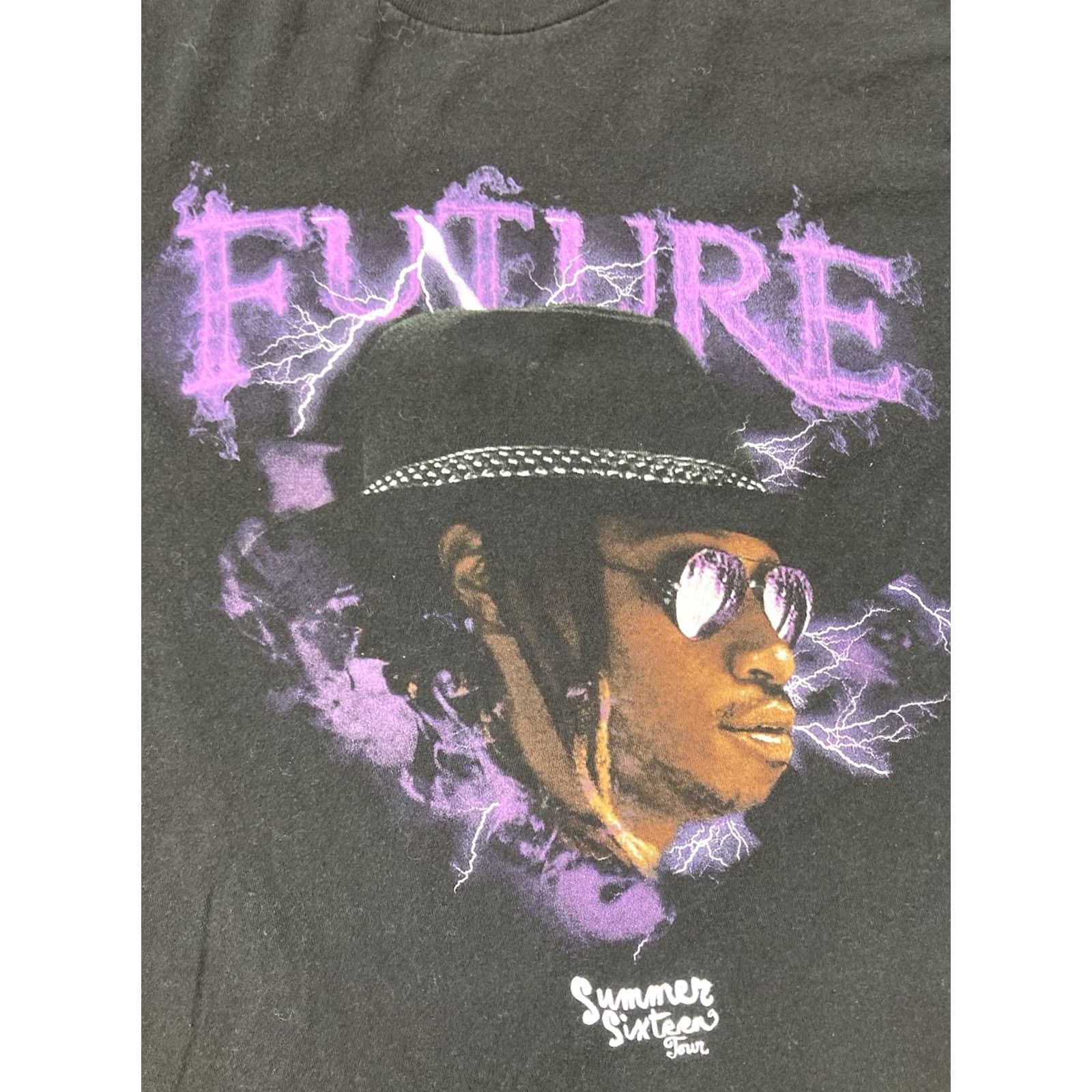 3sixteen VINTAGE Future Summer Sixteen Tour Graphic T-shirt Women Small Black Short Sleeve Music Size S / US 4 / IT 40 - 2 Thumbnail