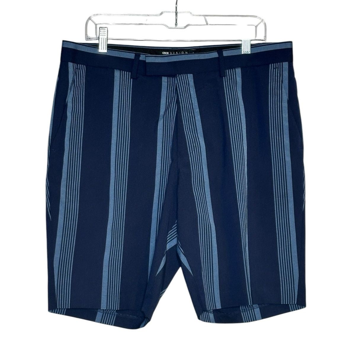 Asos Asos blue striped casual shorts size 36 Size US 36 / EU 52 - 1 Thumbnail