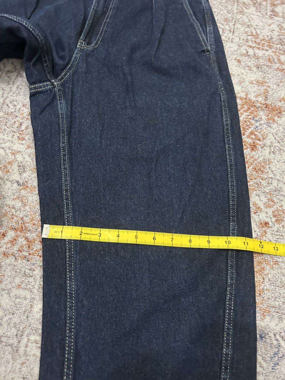 GU × Japanese Brand × Yohji Yamamoto Gu japan Wide Leg Baggy Jeans Yohji style Size US 30 / EU 46 - 16 Thumbnail
