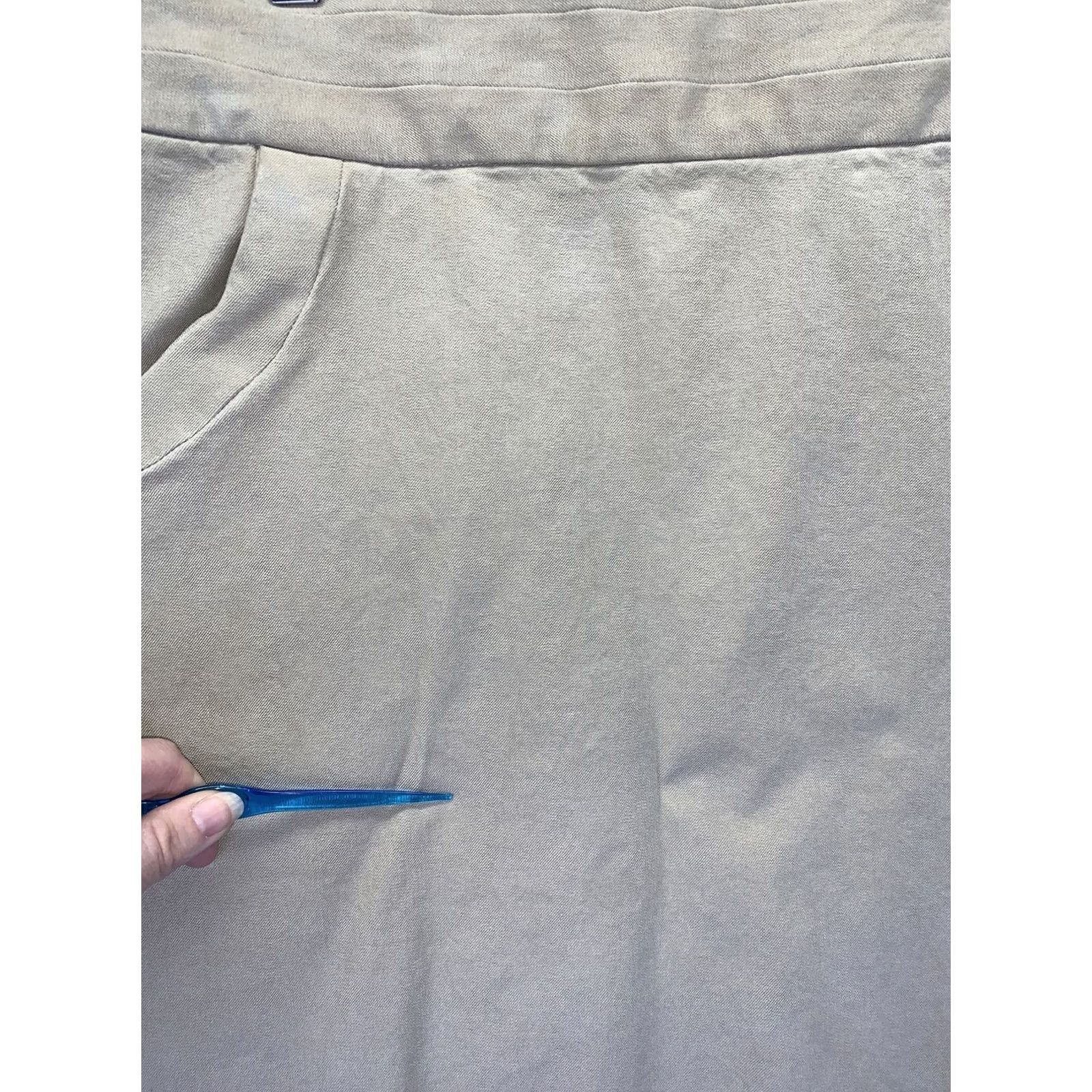 Banana Republic Banana Republic Skirt Khaki Stretch Pocket Front Straight Womens 2 Beige Knee Length Pencil Style -Mens Size 26" / US 2 / IT 38 - 7 Thumbnail