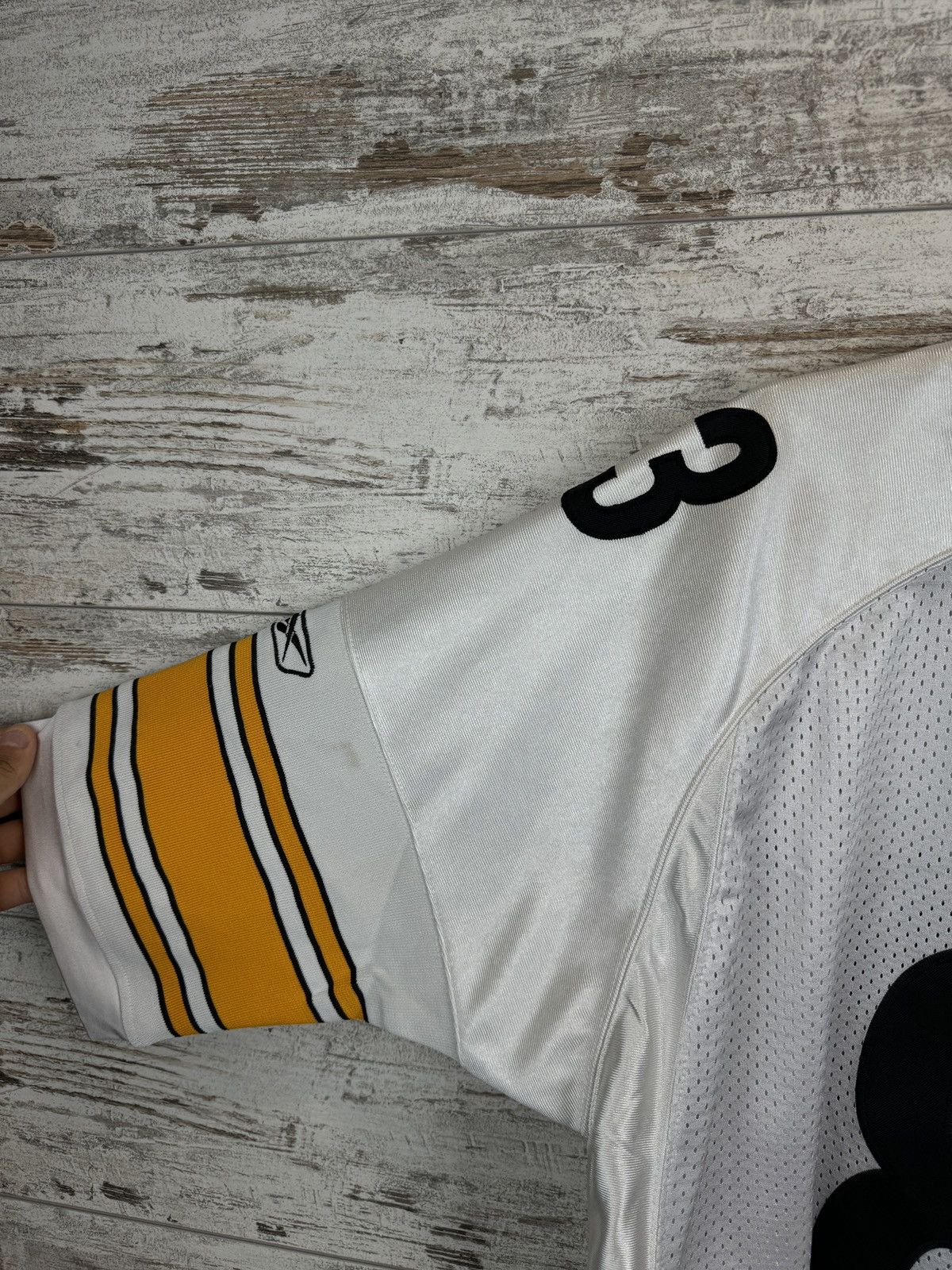 NFL × Reebok Reebok Pittsburgh Steelers White NFL T-Shirt Heath Miller Size US L / EU 52-54 / 3 - 4 Thumbnail