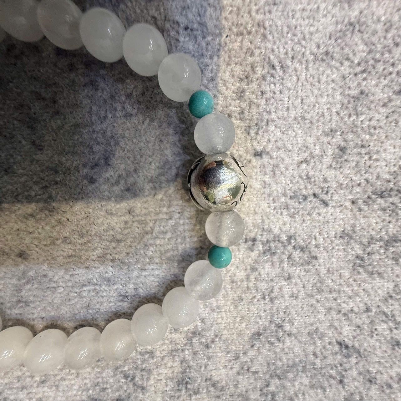 Chrome Hearts Chrome Hearts White Agate Turquoise Beaded Bracelet Size ONE SIZE - 4 Thumbnail