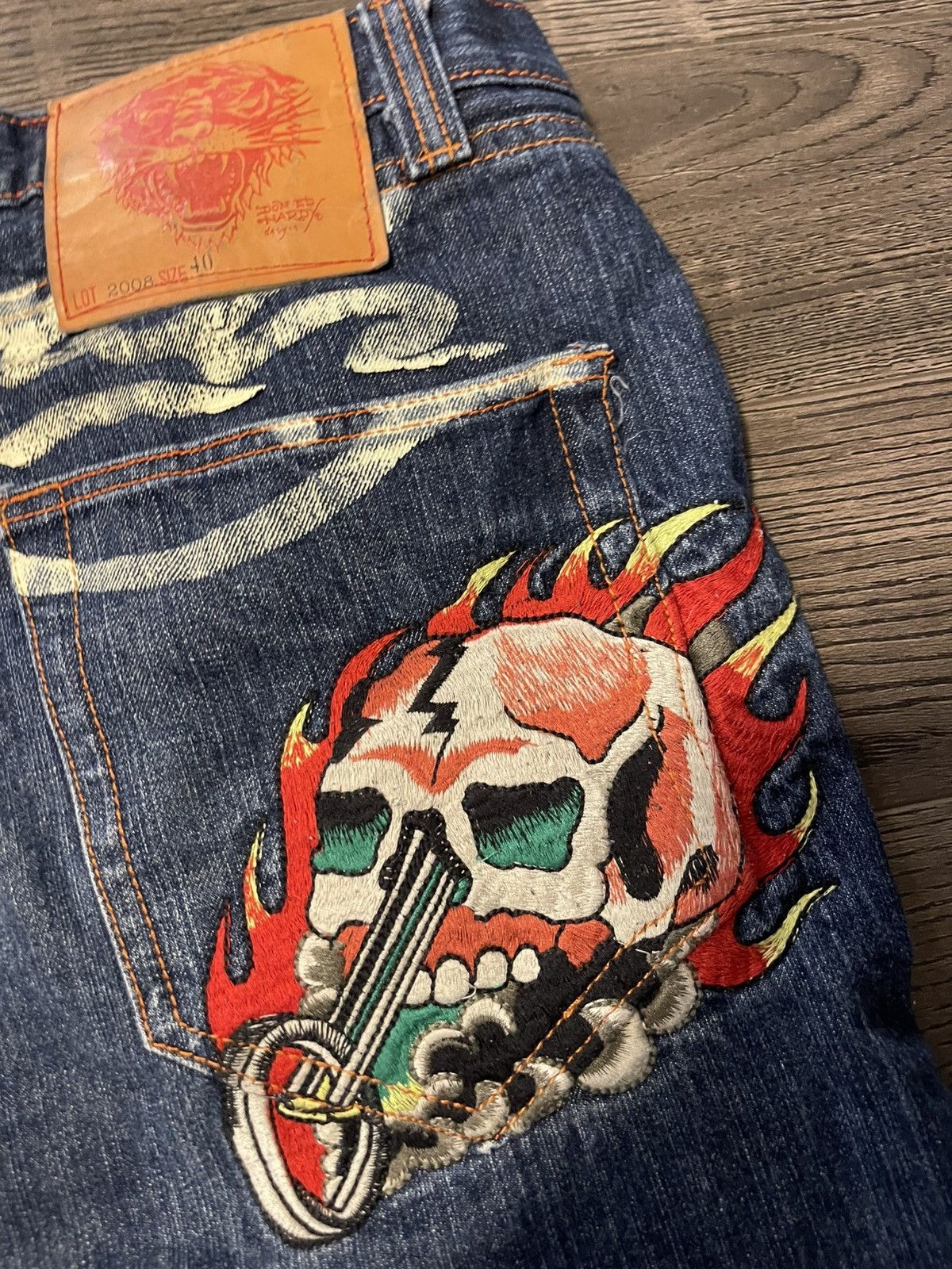 Ed Hardy Vintage Ed Hardy Jorts *Rare* *Exclusive* Size US 40 / EU 56 - 3 Thumbnail