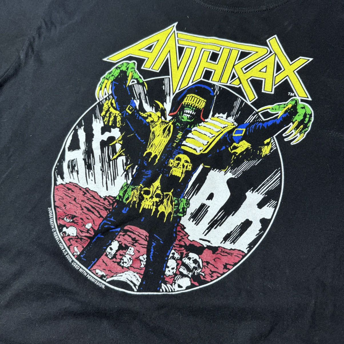 Band Tees × Vintage Band Tees Anthrax (Judge Death) ©Rebellion A/S 2006 Size US L / EU 52-54 / 3 - 5 Thumbnail