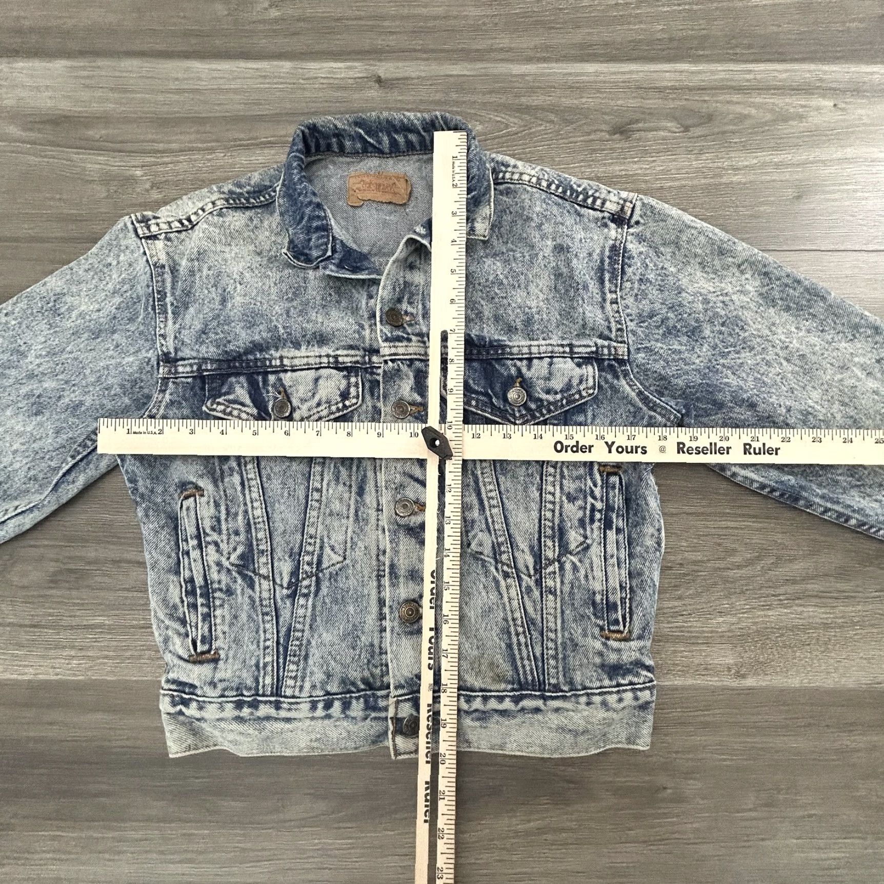 Levi's VINTAGE Levi's Jacket Women's Small S Blue Denim 3/4 Sleeve 57514-0209 Trucker 80s 90s Retro Size S / US 4 / IT 40 - 7 Thumbnail