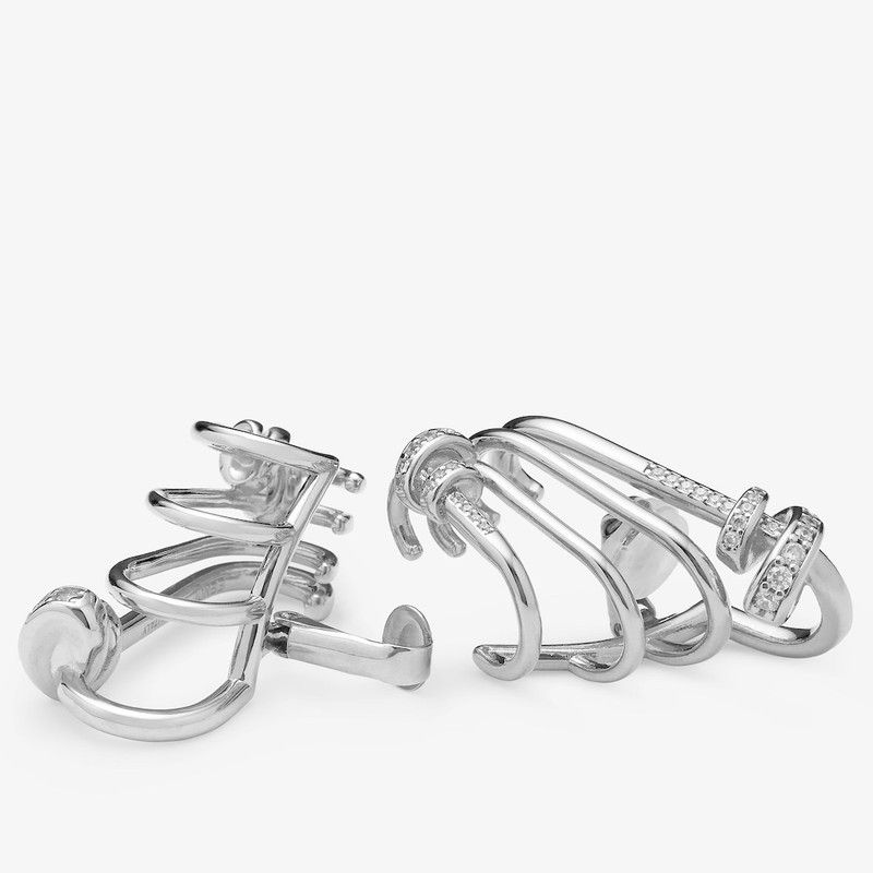 Fendi o1s1wg110226 Size : OS / Filo Earcuff in Silver Size ONE SIZE - 3 Thumbnail