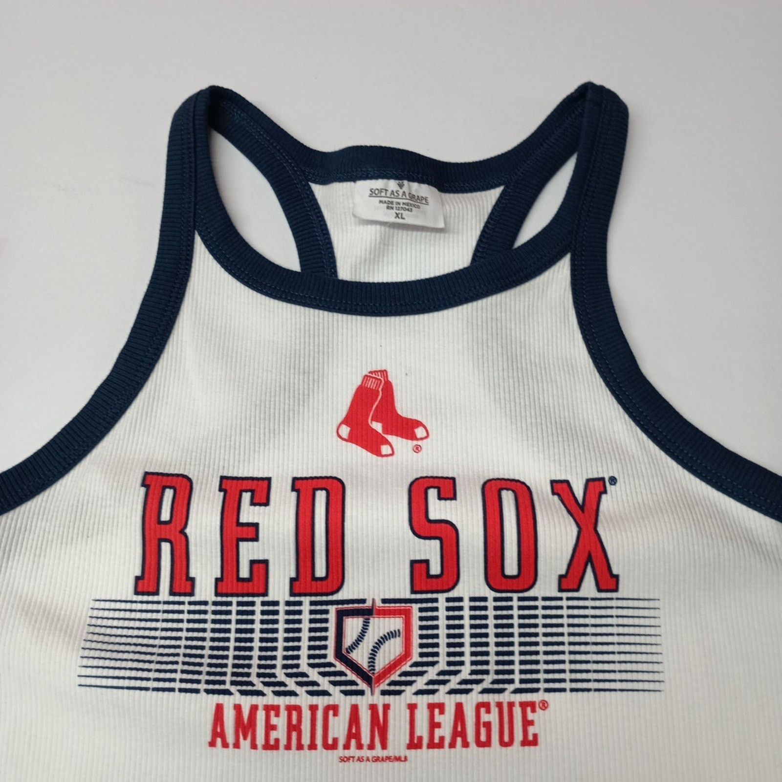 Other Boston Red Sox Ribbed Tank Top Women's Size XL White NWT Size XL / US 12-14 / IT 48-50 - 2 Thumbnail